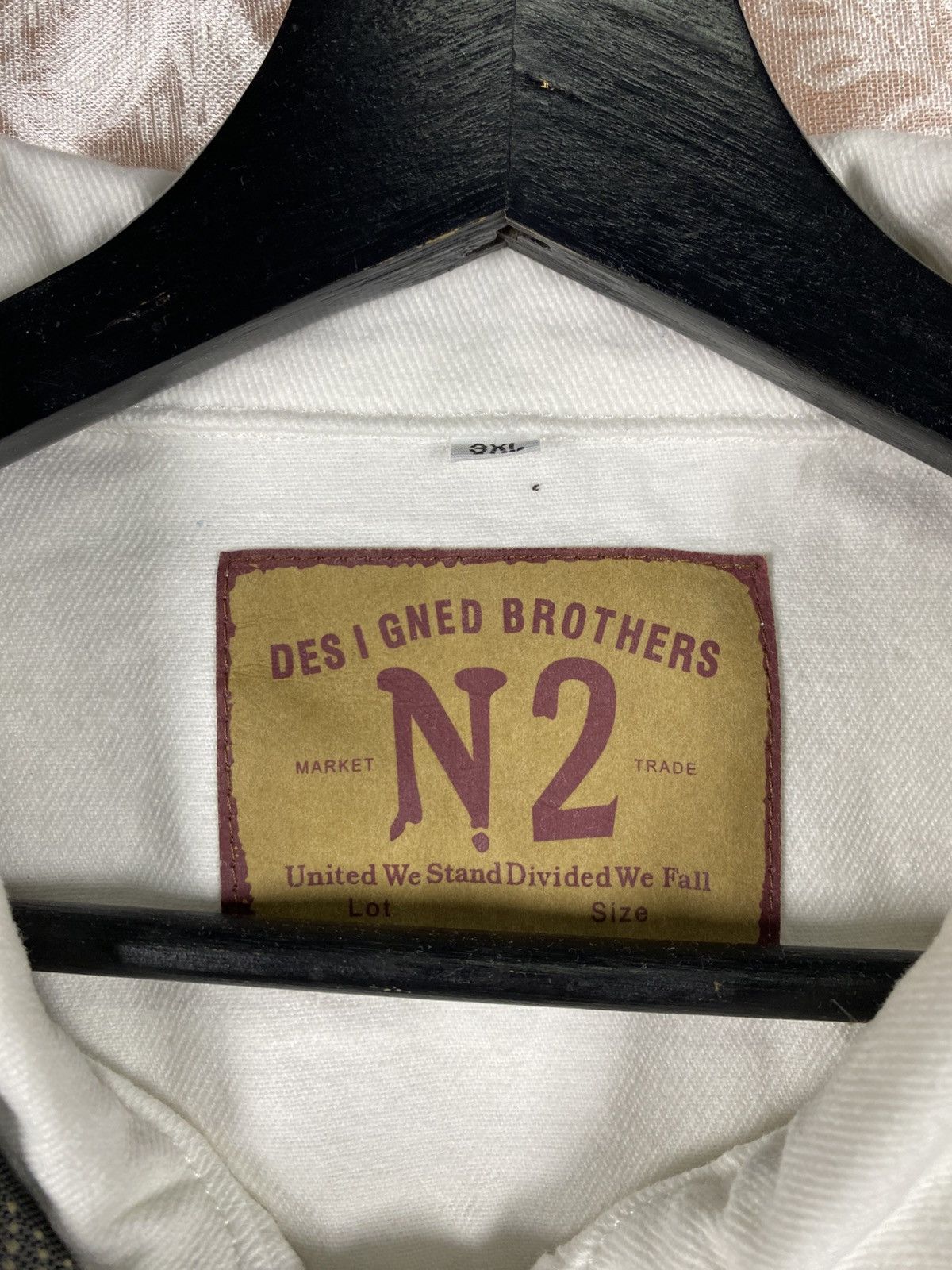 Vintage Designed Brothers N2 White Denim Jacket Vintage Workwear Size US XL / EU 56 / 4 - 7 Thumbnail