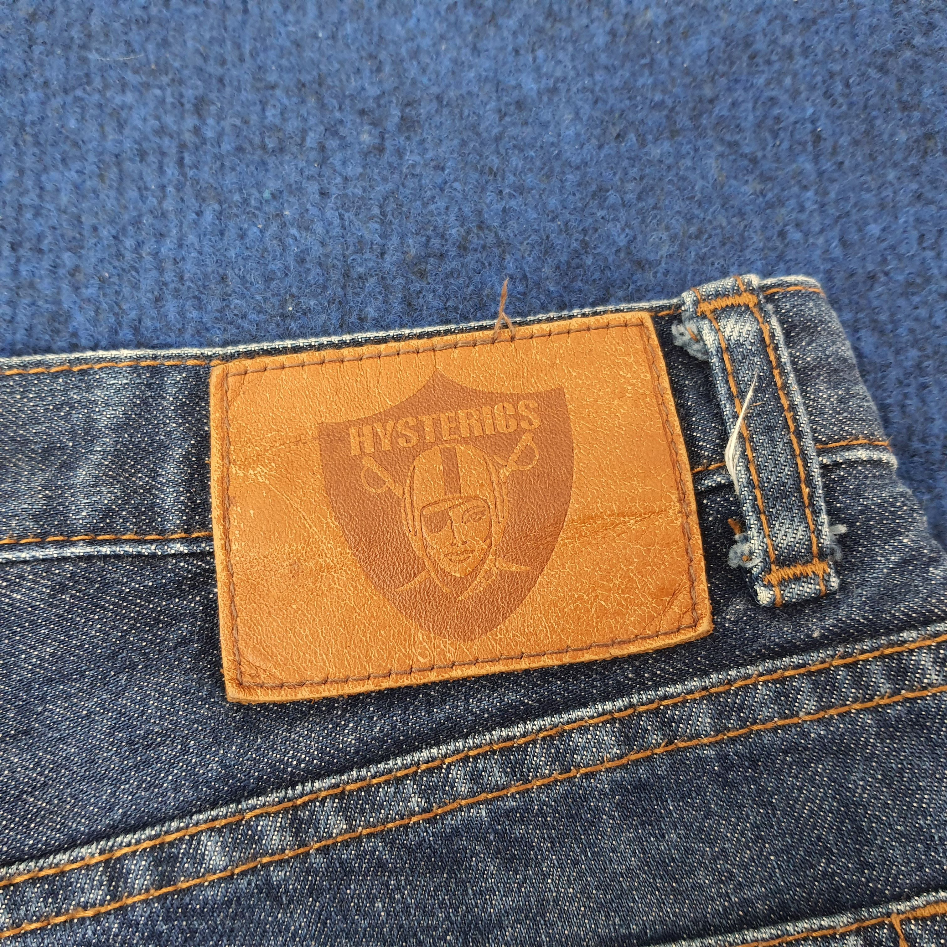 Hysteric Glamour Vintage Hysterics Raiders Japan Custom Logo Jeans C252N14 Size US 27 - 3 Thumbnail