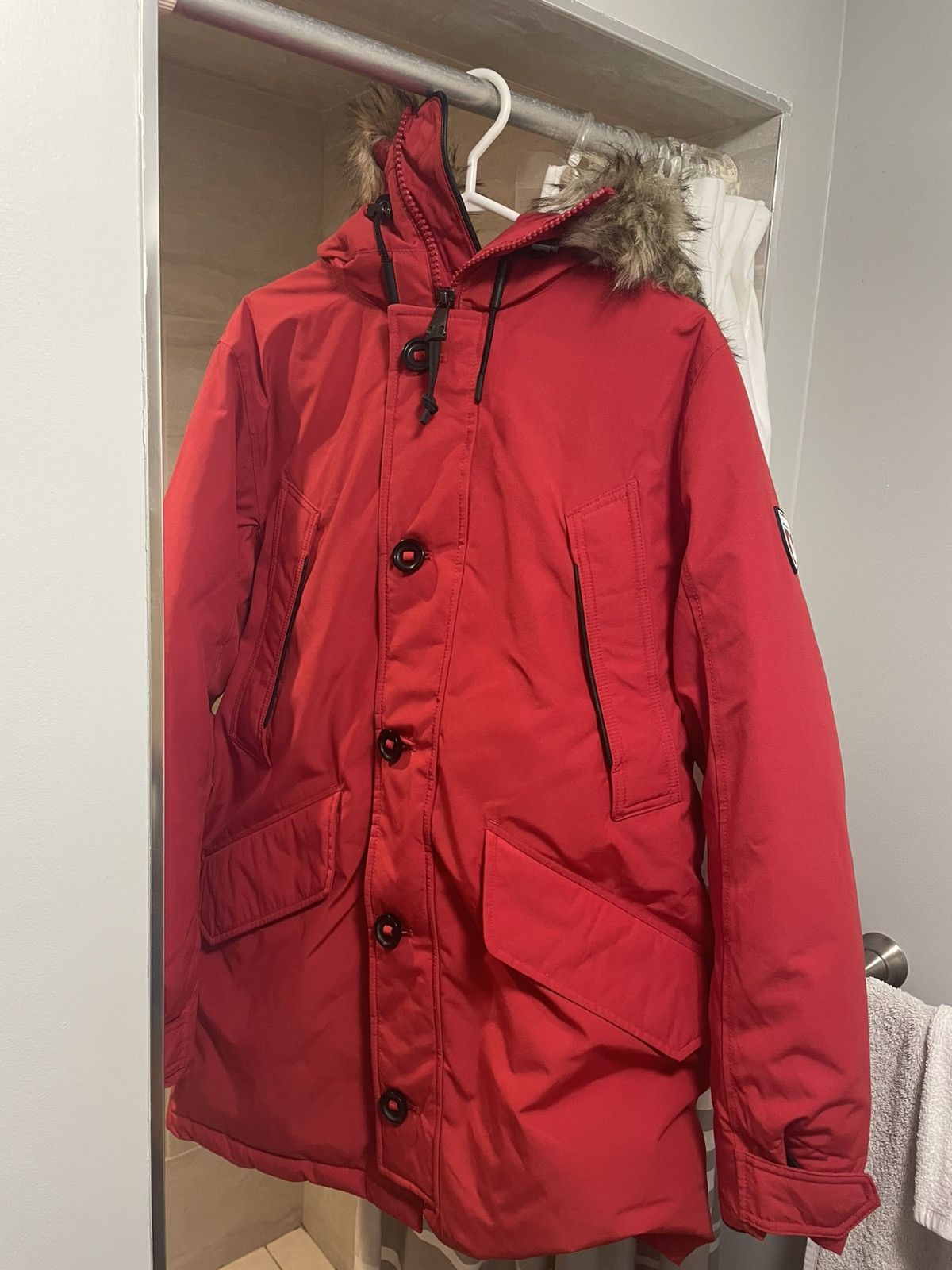 Polo Ralph Lauren Red Faux-fur Parka Size US M / EU 48-50 / 2 - 1 Thumbnail