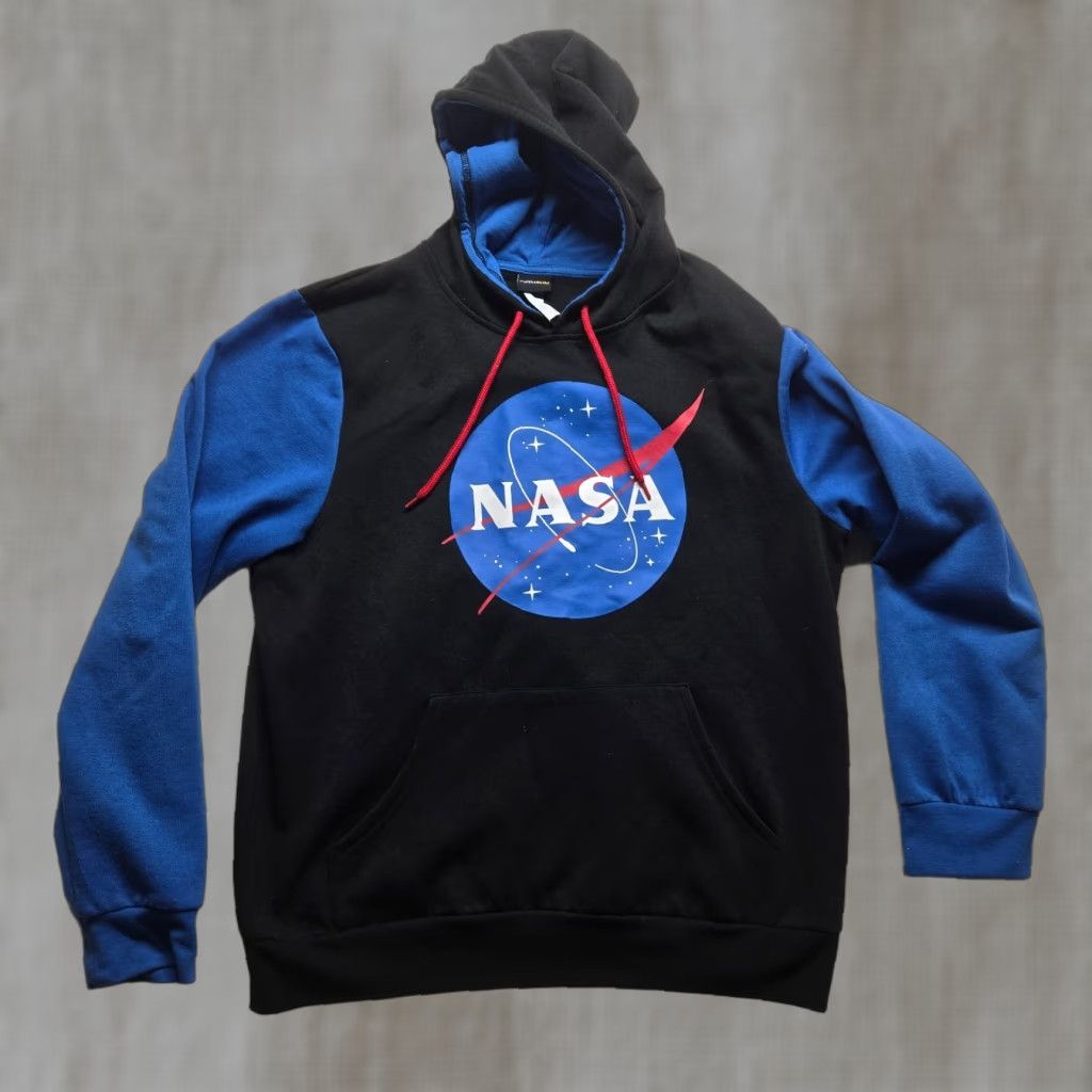 Vintage NASA Astronaut Apollo Space Rocket Ship Challenger Columbia Hoodie XL Black Mens Size US XL / EU 56 / 4 - 1 Thumbnail