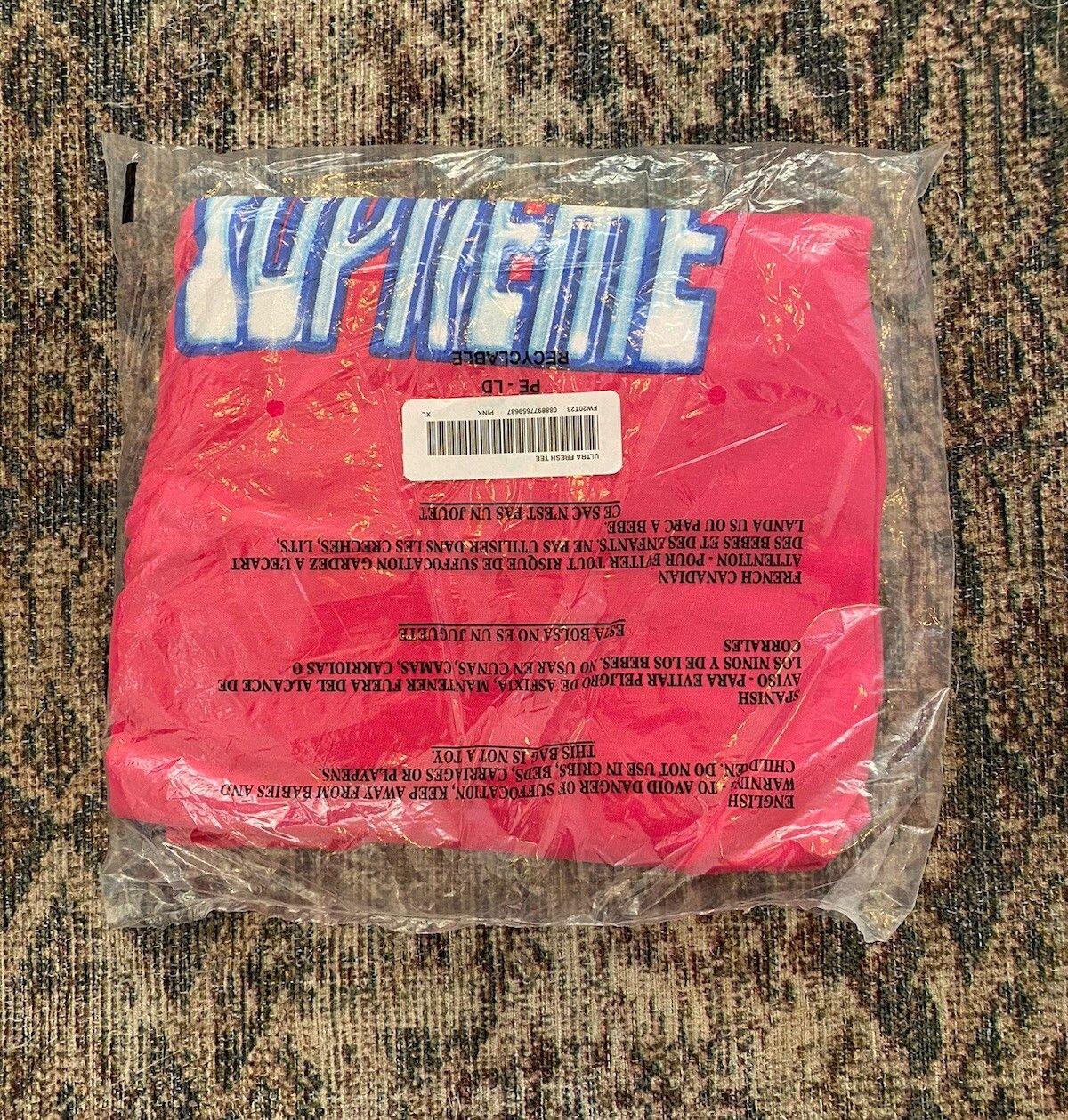 Supreme Supreme Ultra Fresh Tee Pink F/W 2020 SZ XL Size US XL / EU 56 / 4 - 1 Thumbnail
