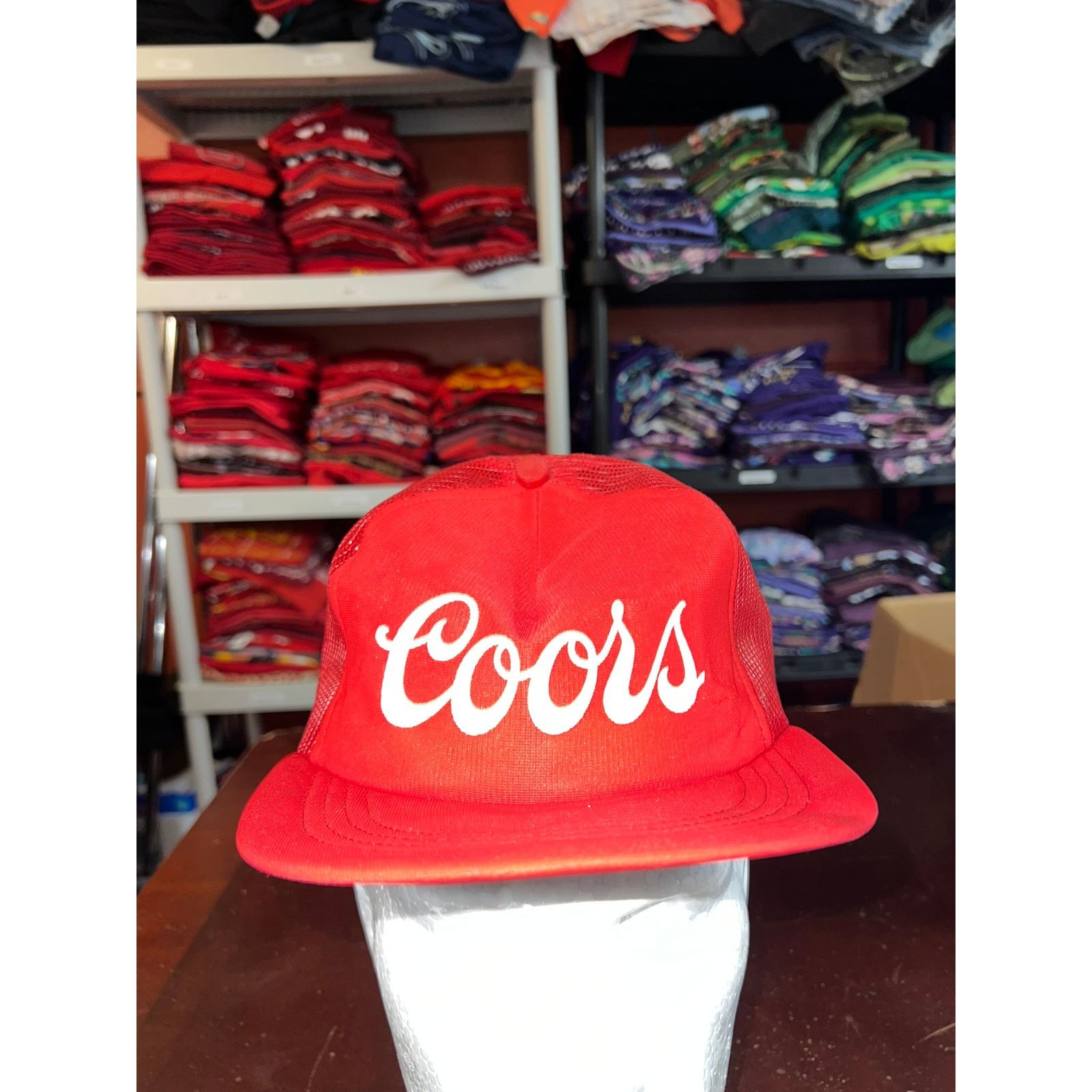 Vintage Vintage Coors Trucker Hat Red Logo Snapback Headwear Cap Size ONE SIZE - 1 Thumbnail