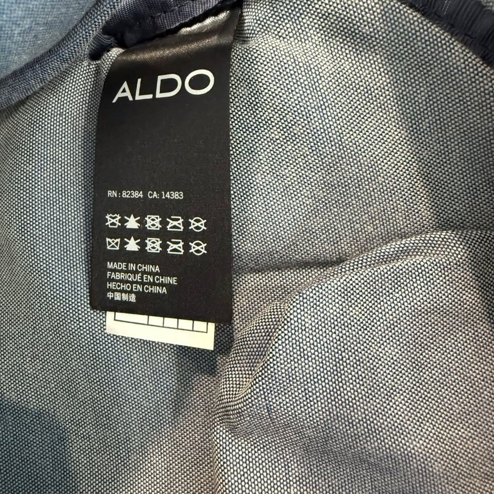Aldo Aldo Denim Chambray Backpack Adjustable Strap Laptop Pocket Size ONE SIZE - 4 Thumbnail