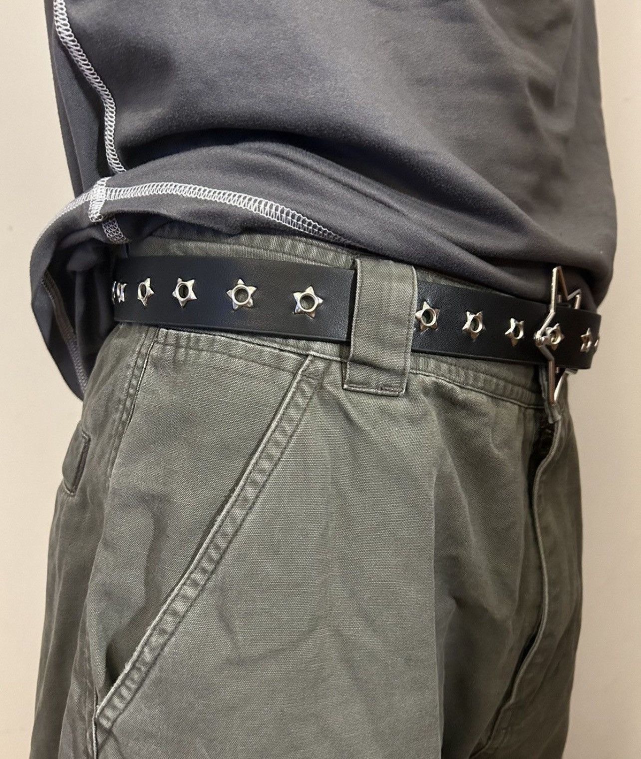 Japanese Brand × Vintage C2 - Star Buckle Grommet Belt Size ONE SIZE - 7 Thumbnail