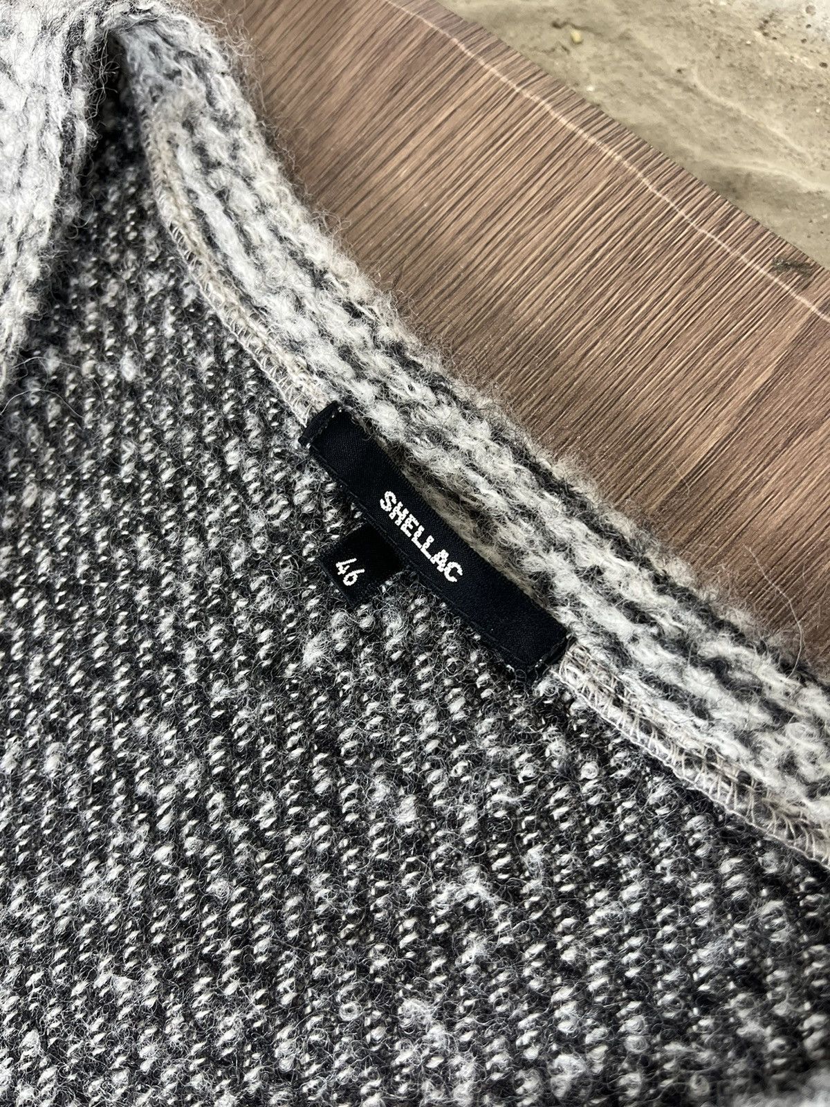 Shellac Shellac Grey Mix V-Neck Knit Sweater Size US M / EU 48-50 / 2 - 5 Thumbnail