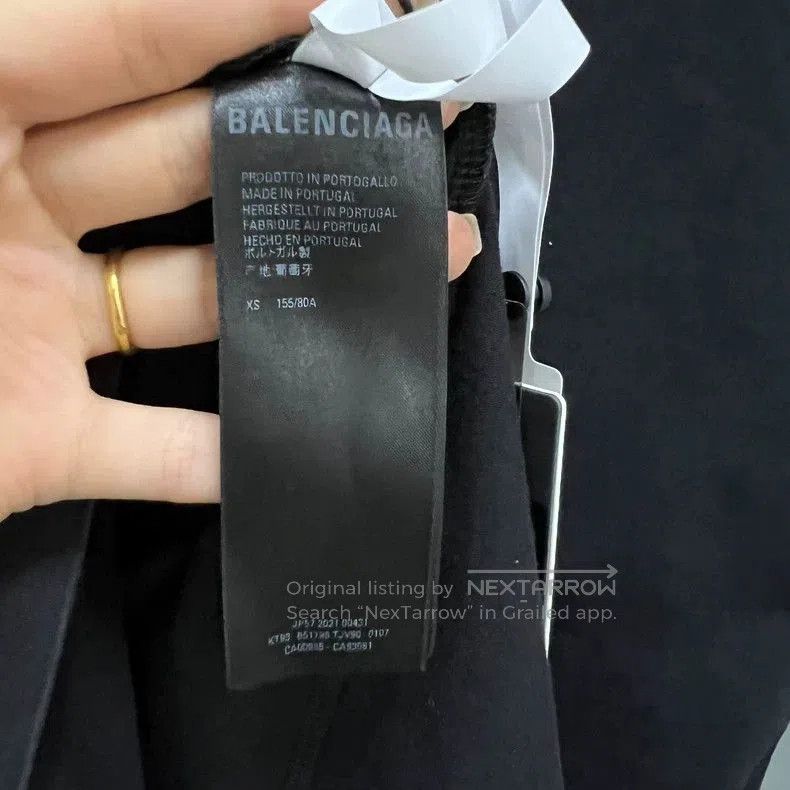 Balenciaga Balenciaga Black Collar Logo T-Shirt. Size US XS / EU 42 / 0 - 4 Thumbnail