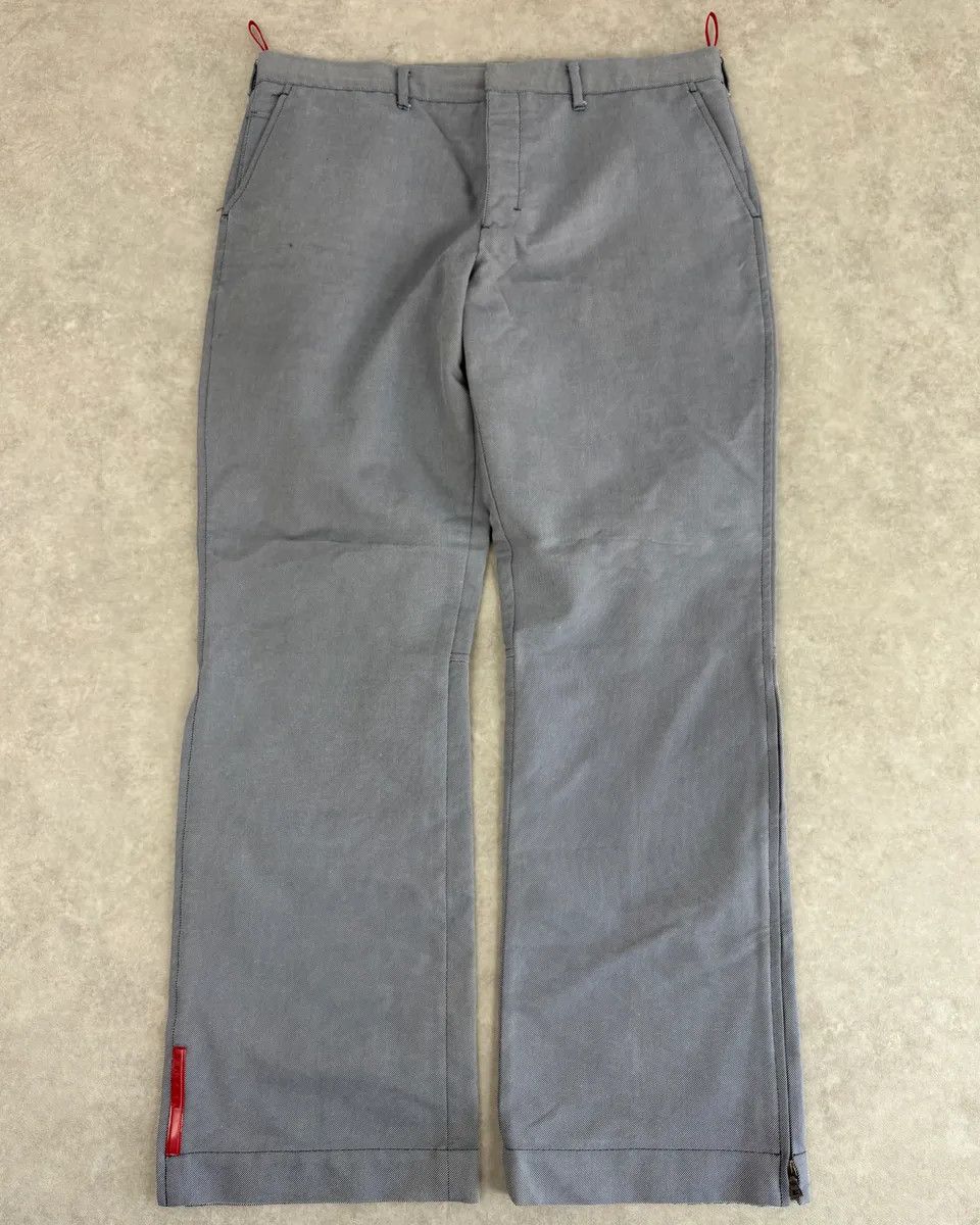 Prada 2000s Prada Light Blue Denim Zip-Leg Pants Size US 34 / EU 50 - 1 Thumbnail