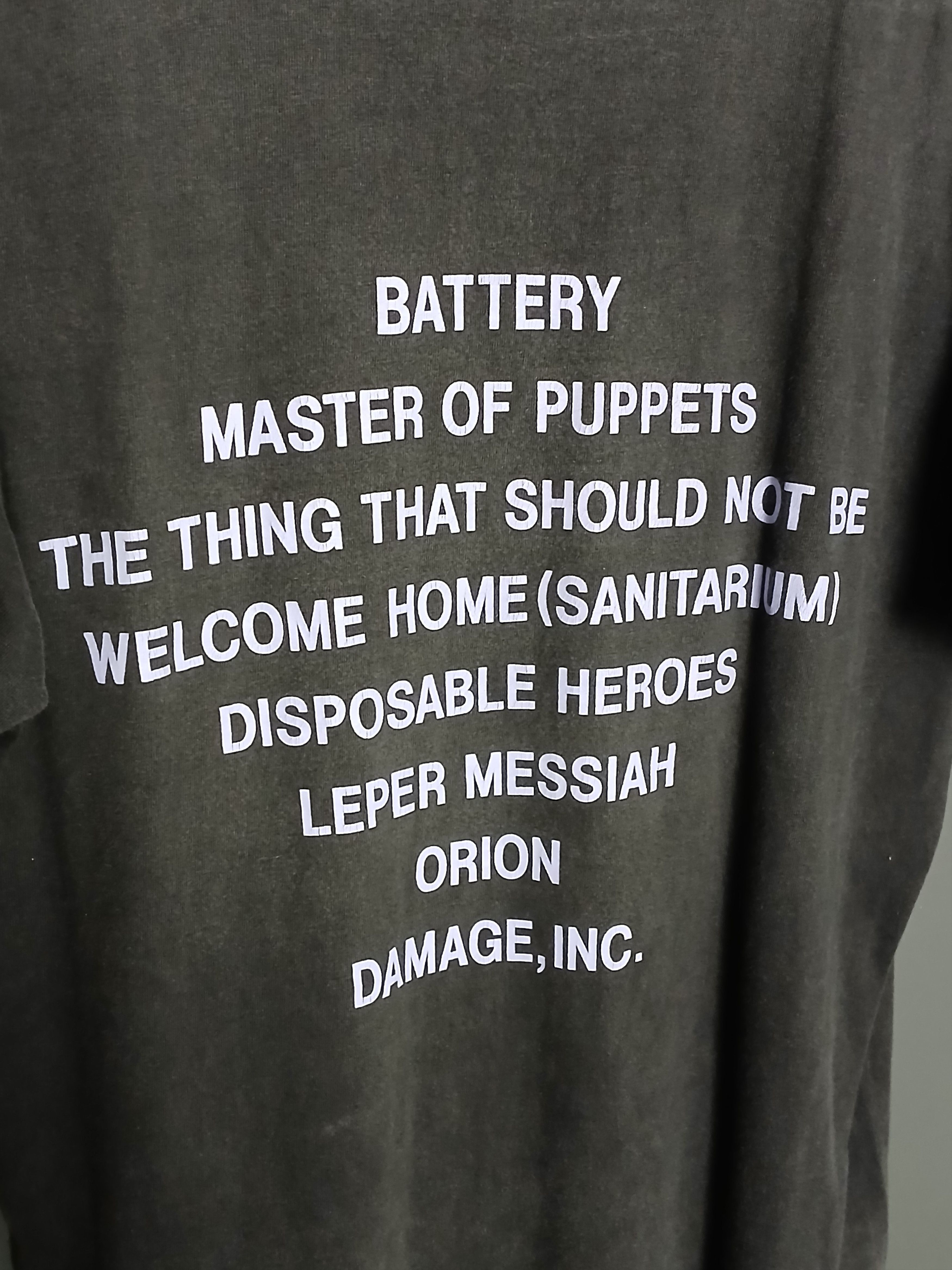 Band Tees × Metallica × Vintage Vintage 1994 Metallica Master Of Puppets T-Shirt Size US M / EU 48-50 / 2 - 4 Thumbnail