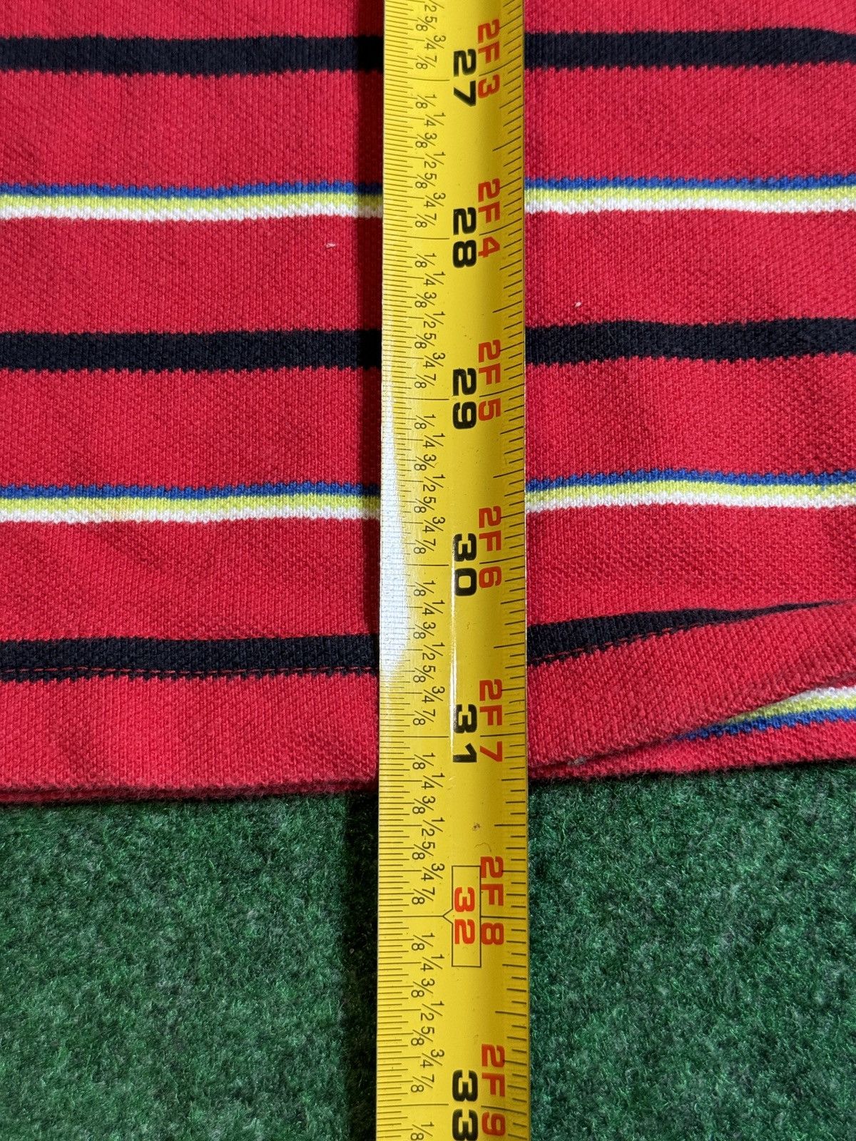Southpole × Vintage Vintage Y2K Southpole Striped Red Mens 4XL Polo T Shirt Size US XXL / EU 58 / 5 - 6 Thumbnail