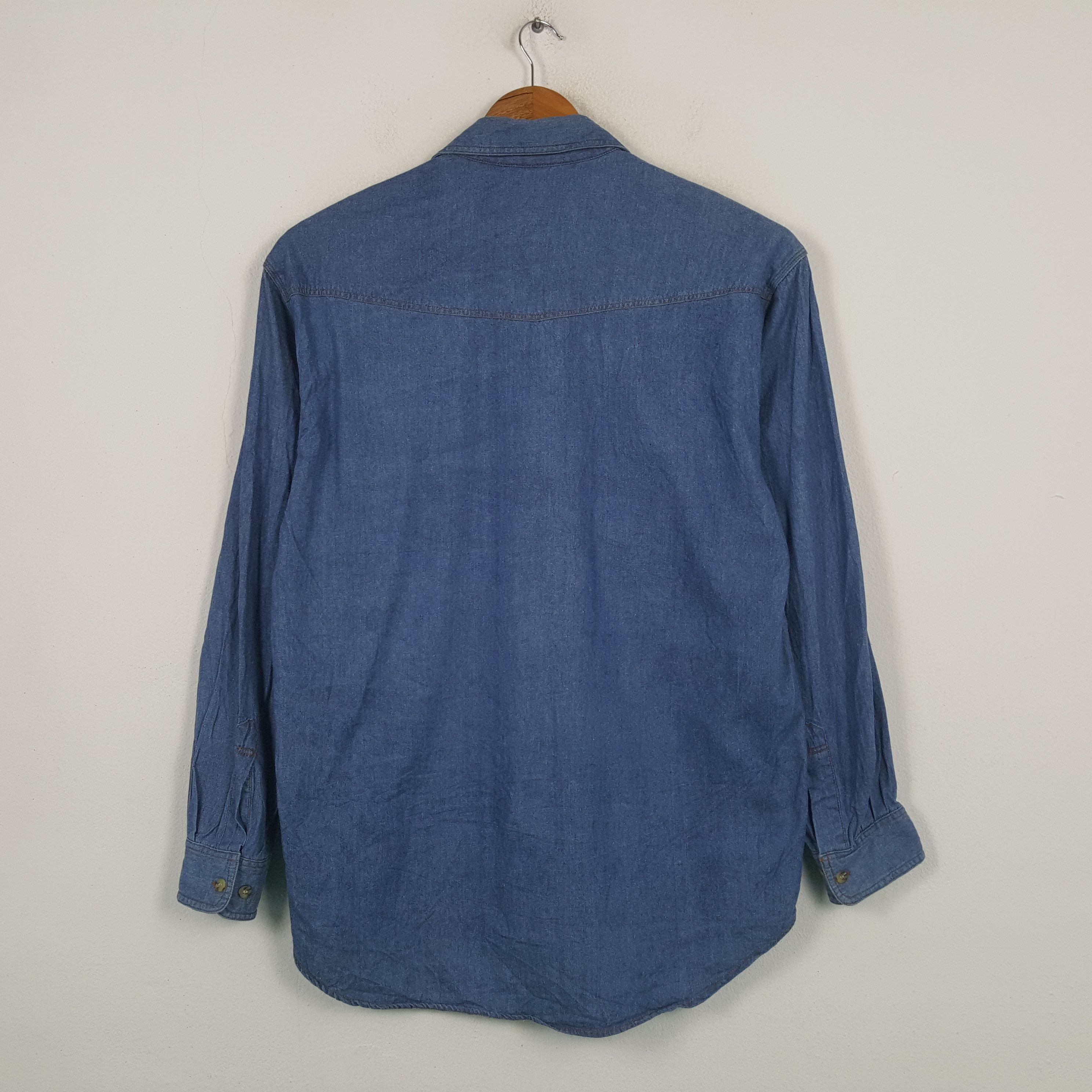 Dior × Stone Island Vintage STONE ISLAND Western Denim Style Polos 31 Size US L / EU 52-54 / 3 - 3 Thumbnail