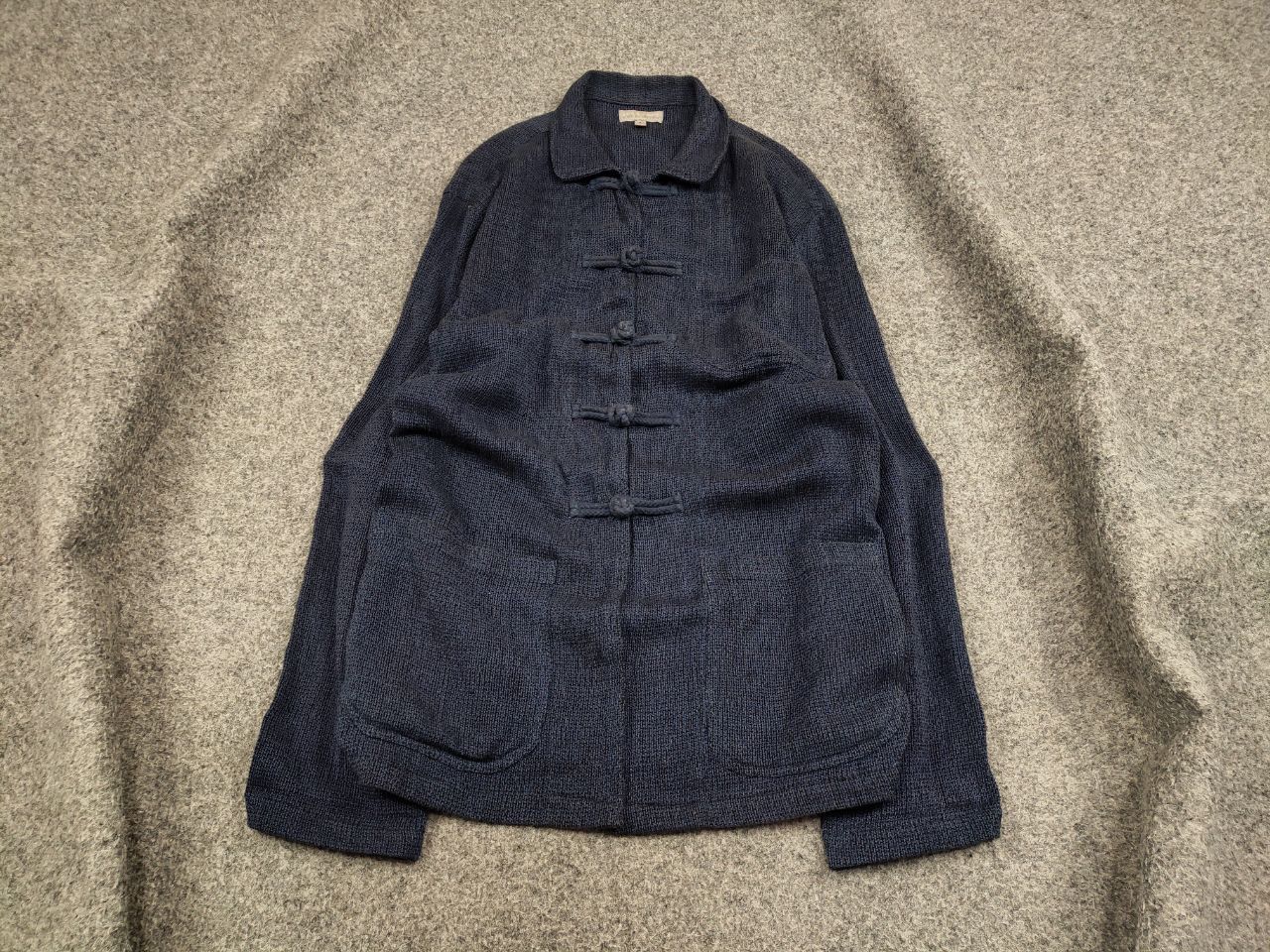 Japanese Brand Vintage 90's japanese Blue Cotton Pocket overshirt Jacket Size US M / EU 48-50 / 2 - 2 Thumbnail