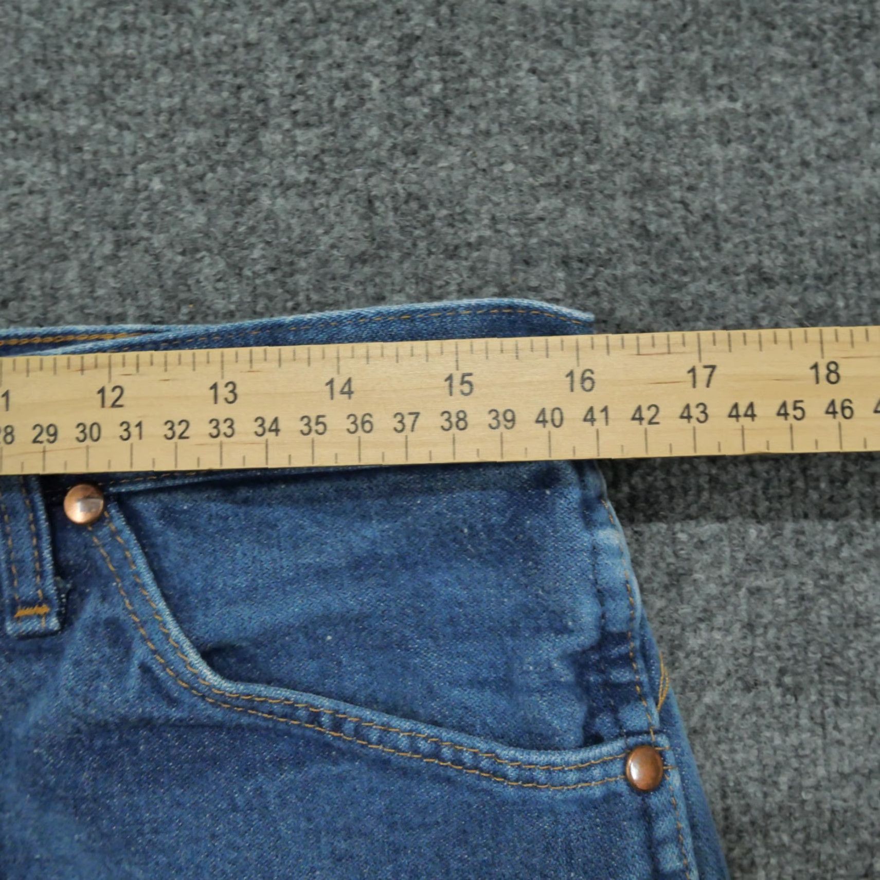 Wrangler VINTAGE Wrangler Jeans Mens 38x30 Blue Denim Pants Cowboy 13MWZ GK Straight Jeans Mens Blue 13MWZ Cowboy Theme Pockets Size US 36 / EU 52 - 5 Thumbnail