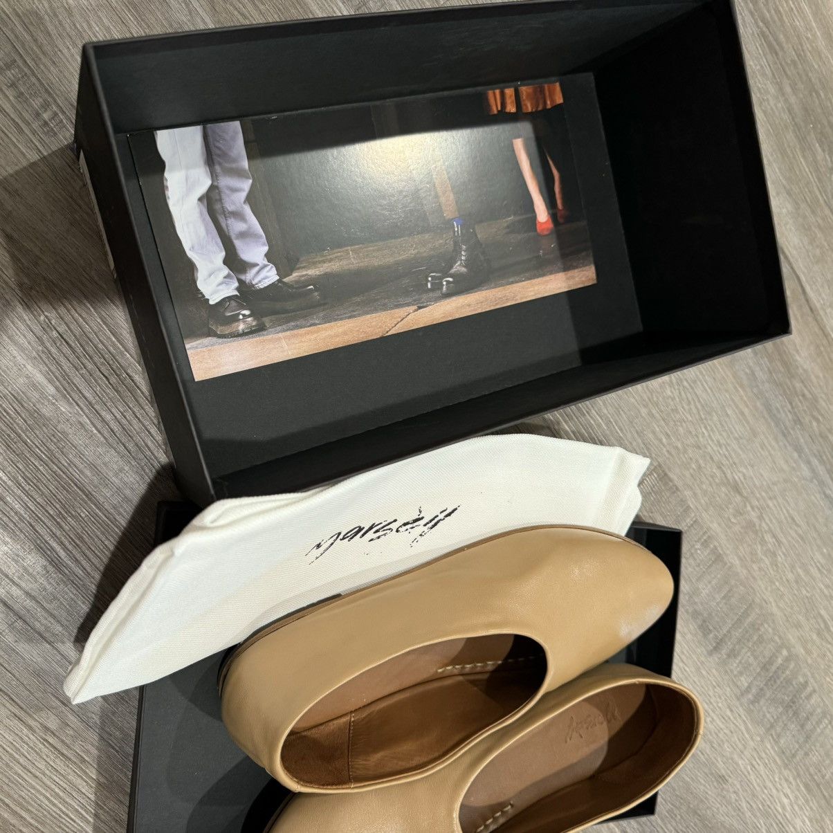 Marsell Marsell Coltellaccio Ballerina Pelle Vitello Nocciola Flats Size US 6 / IT 36 - 4 Thumbnail