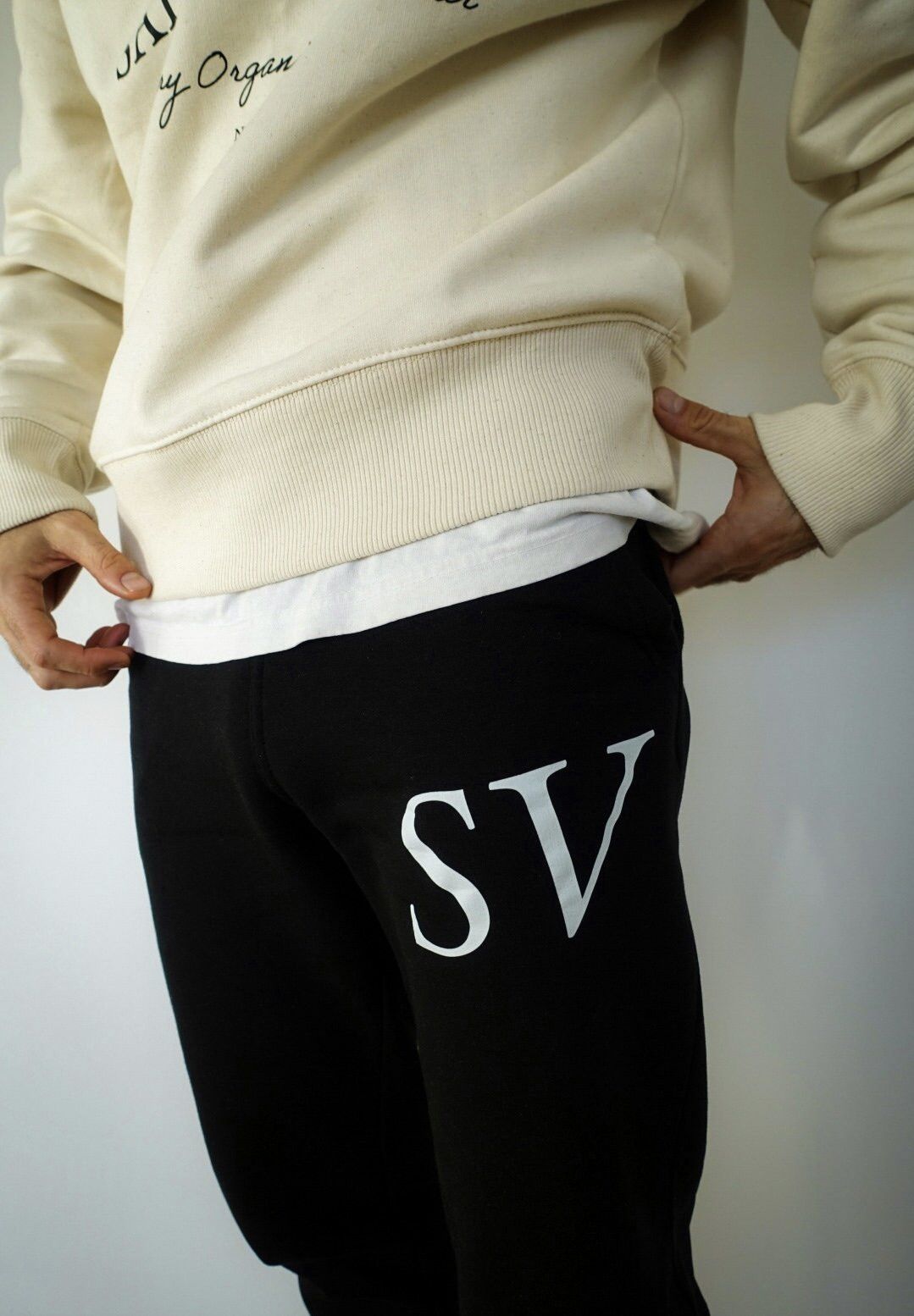 Other Saint Virgo SV Italic Organic Black Jogger Sweatpants Small Size US 30 / EU 46 - 4 Thumbnail