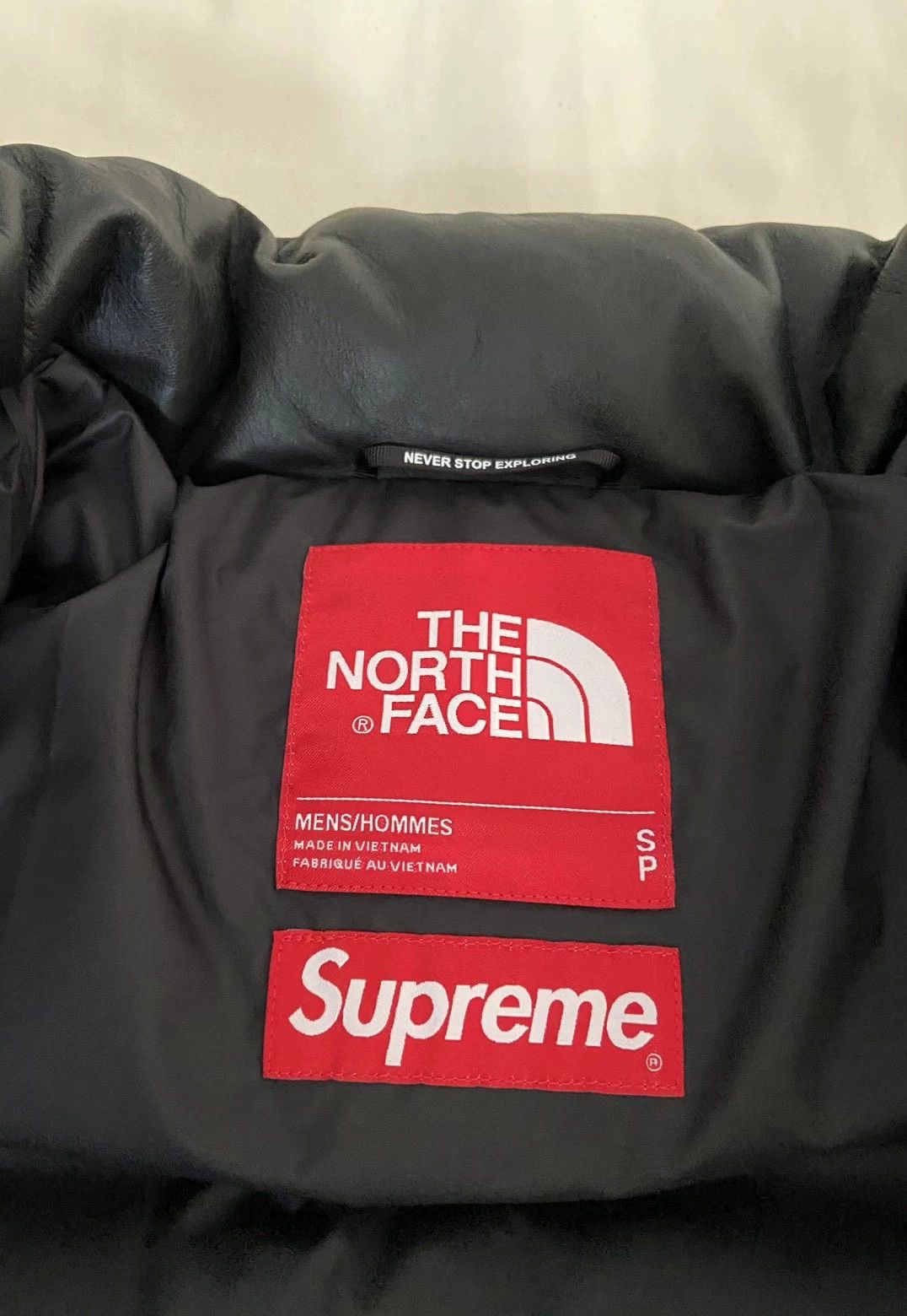 Supreme Supreme TNF 17FW Leather Nuptse Jacket New Size S Size US S / EU 44-46 / 1 - 7 Thumbnail