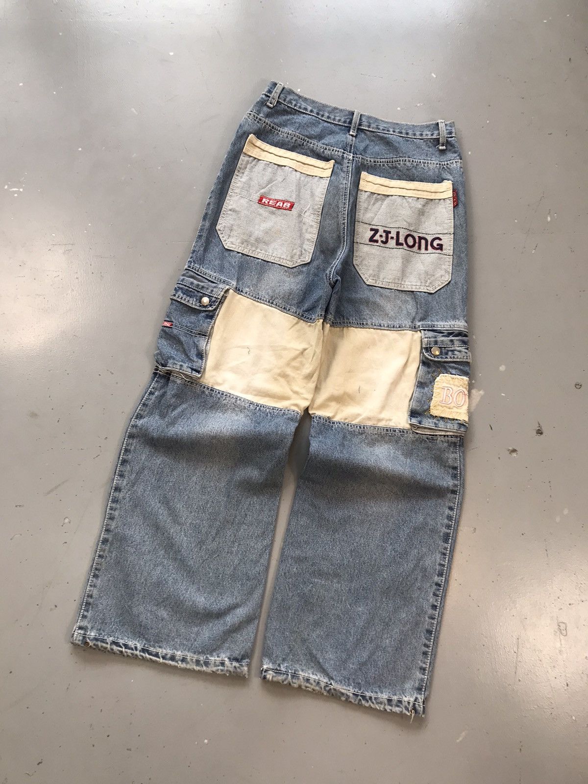 Vintage Vintage reab ZJ long multiple pockets baggyfit cargodenim Size US 30 / EU 46 - 8 Thumbnail