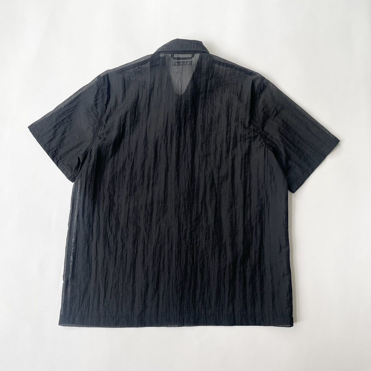 Our Legacy Black Grid Nylon Mesh Box Shirt Size US M / EU 48-50 / 2 - 9 Thumbnail