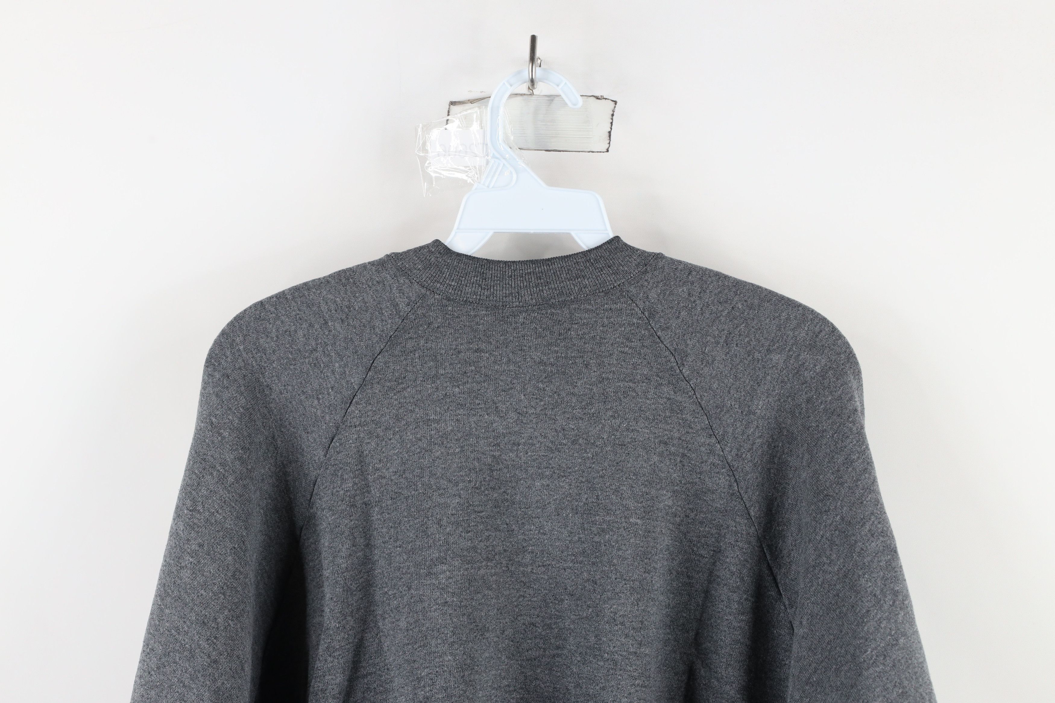 Vintage Vintage 90s Streetwear Crewneck Sweatshirt Heather Gray USA Size XL / US 12-14 / IT 48-50 - 8 Thumbnail