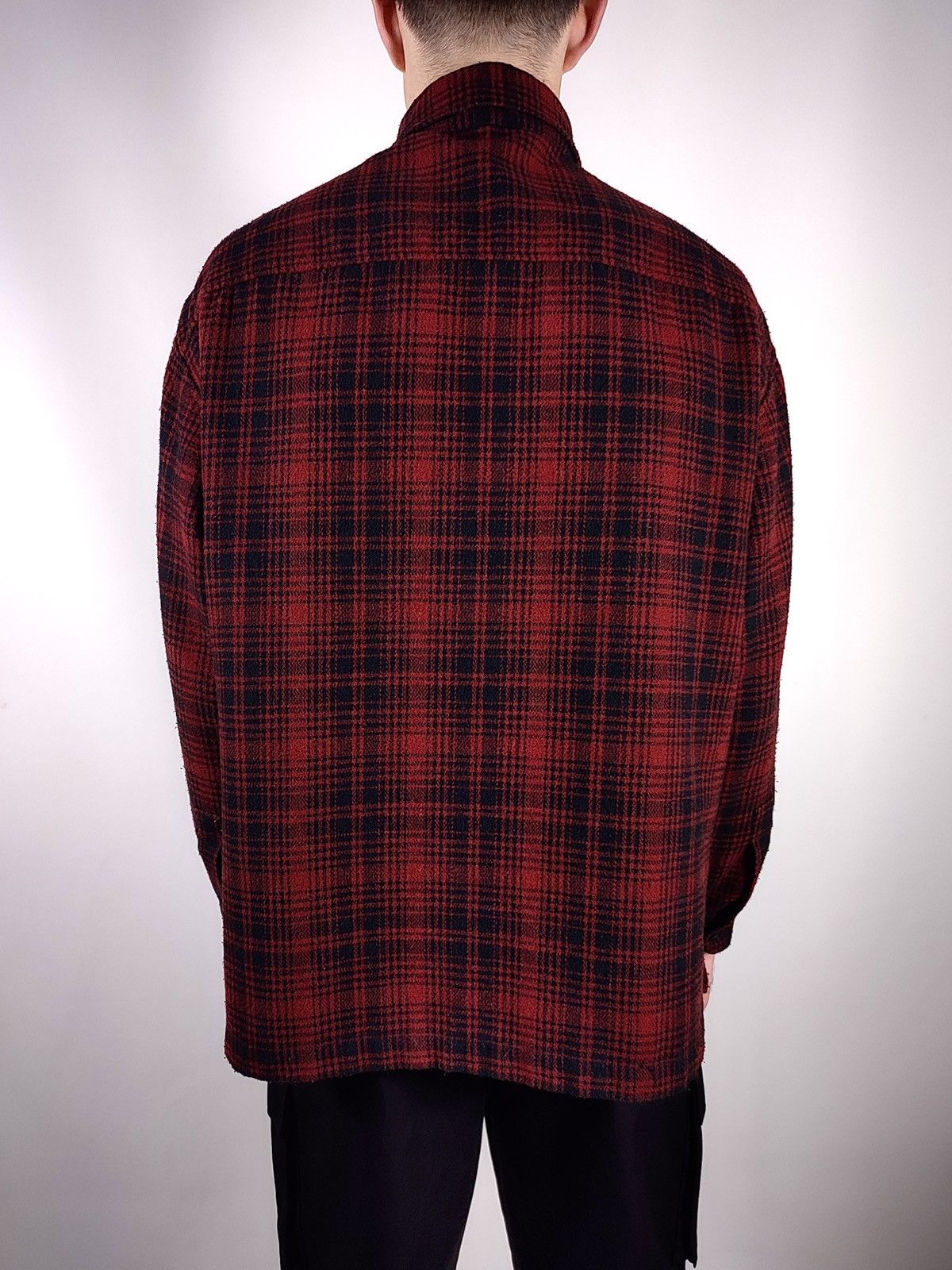 90s Paul Smith Wool Plaid Flannel Overshirt Vintage Jacket