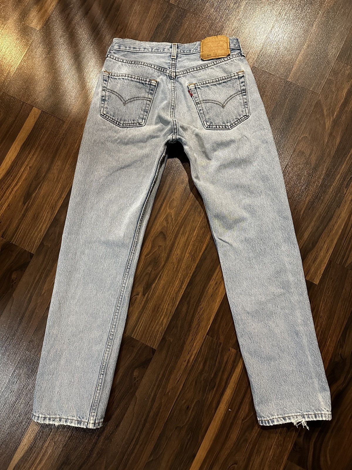 Levi's Vtg 90s 00s LEVIS 501 Button Fly Jeans 29 x 29 Size 29" - 11 Thumbnail