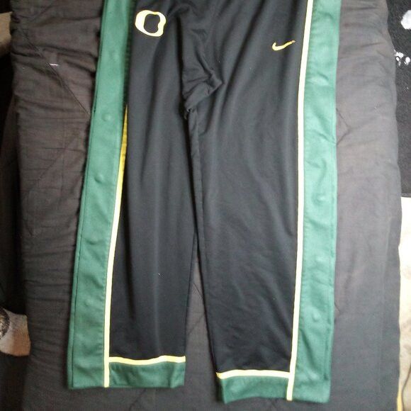 NCAA × Nike × Vintage Vintage Nike Oregon Ducks Snap Sweat Pants Joggers Trainers Size US 32 / EU 48 - 3 Thumbnail