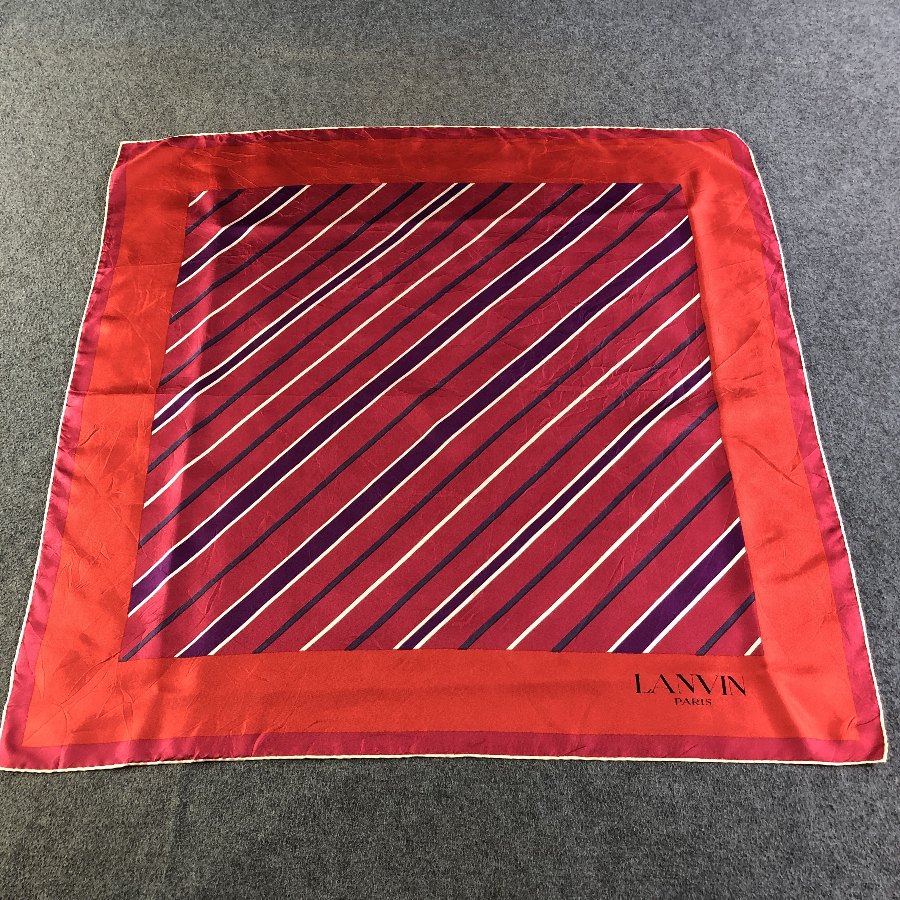 Lanvin Lanvin Luxury Design Hand Rolled Silk Scarf M1164 Size ONE SIZE - 2 Thumbnail