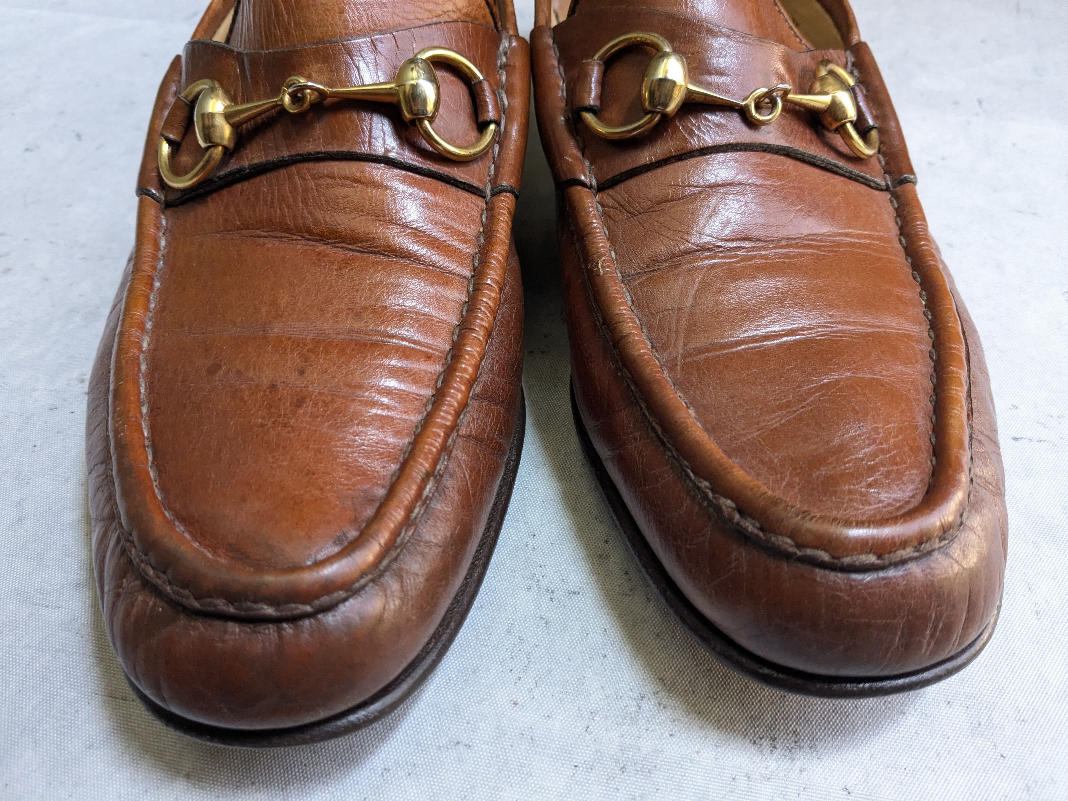 Gucci Gucci Horsebit Loafers Brown 9 Narrow Leather Buckle Size US 9 / EU 42 - 4 Thumbnail