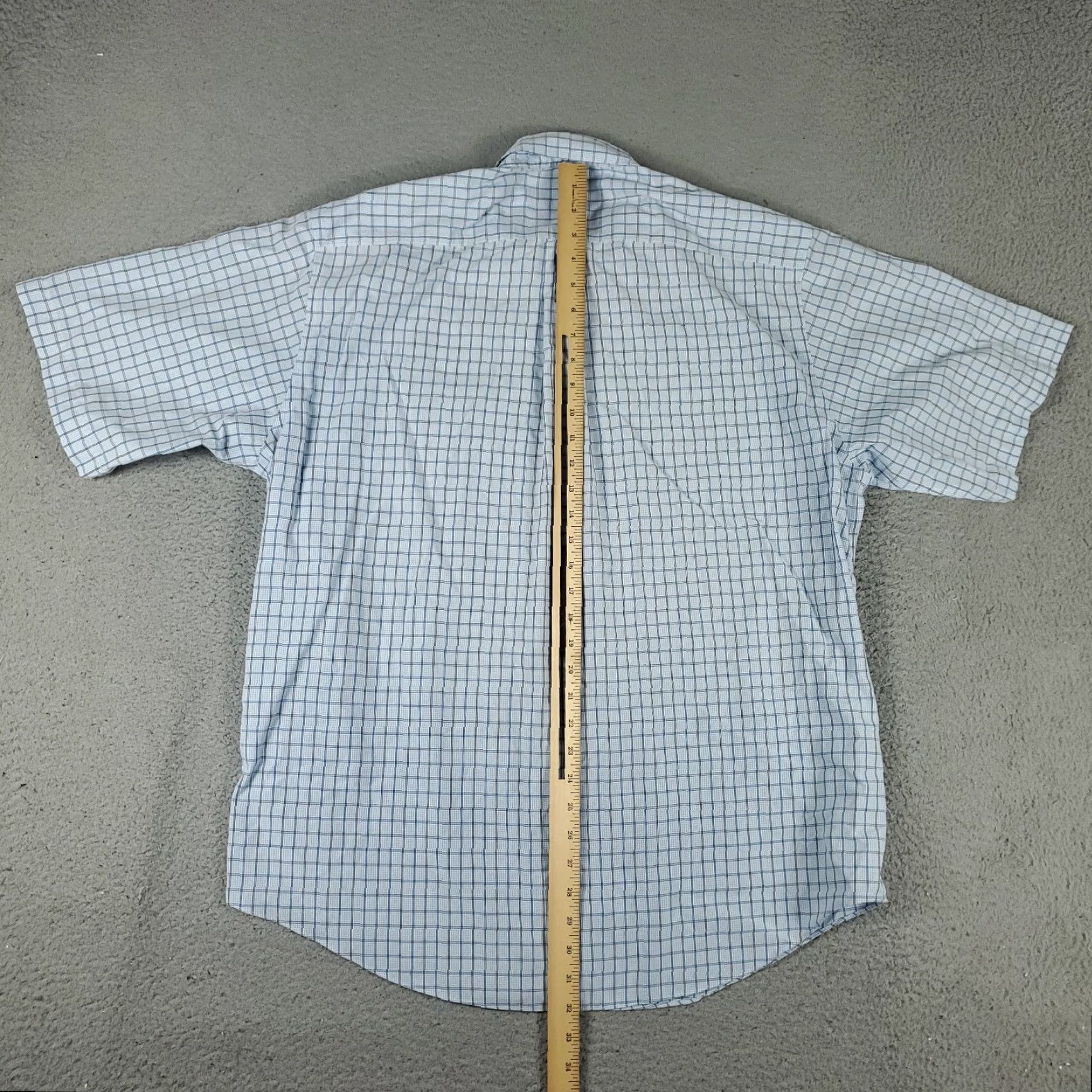 Brooks Brothers VINTAGE Brooks Brothers Shirt Men Large Blue Plaid Casual Button-Up Short Sleeve - Regular, Cotton, 346 Brand, Men’s Shirt Size US L / EU 52-54 / 3 - 4 Thumbnail