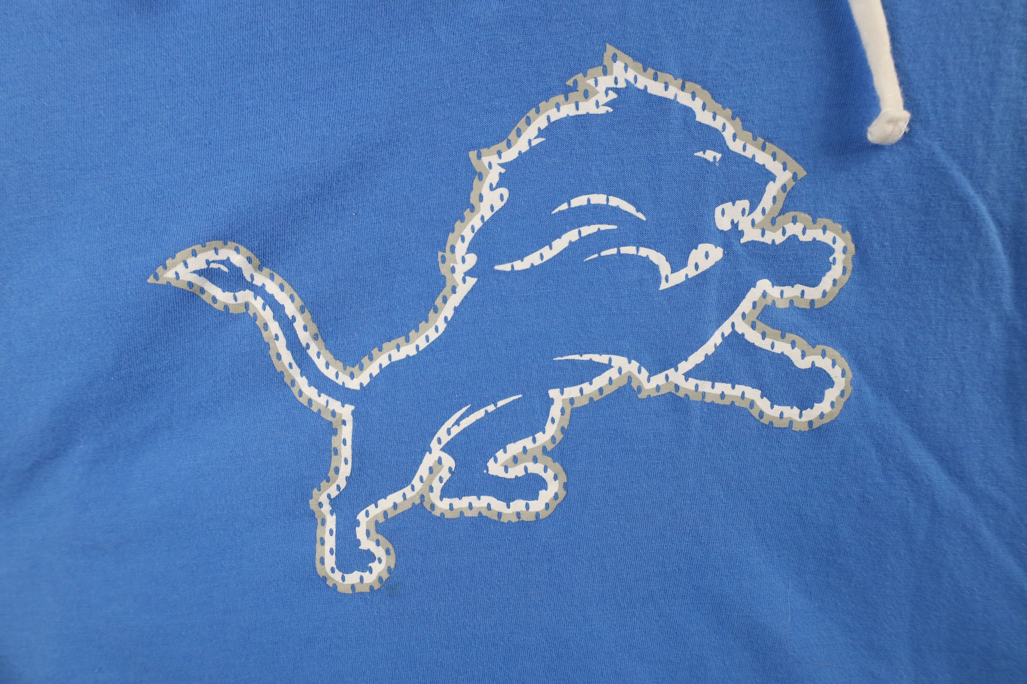 Vintage Vintage Y2K NFL Lions Football Long Sleeve T-Shirt Blue Size M / US 6-8 / IT 42-44 - 5 Thumbnail