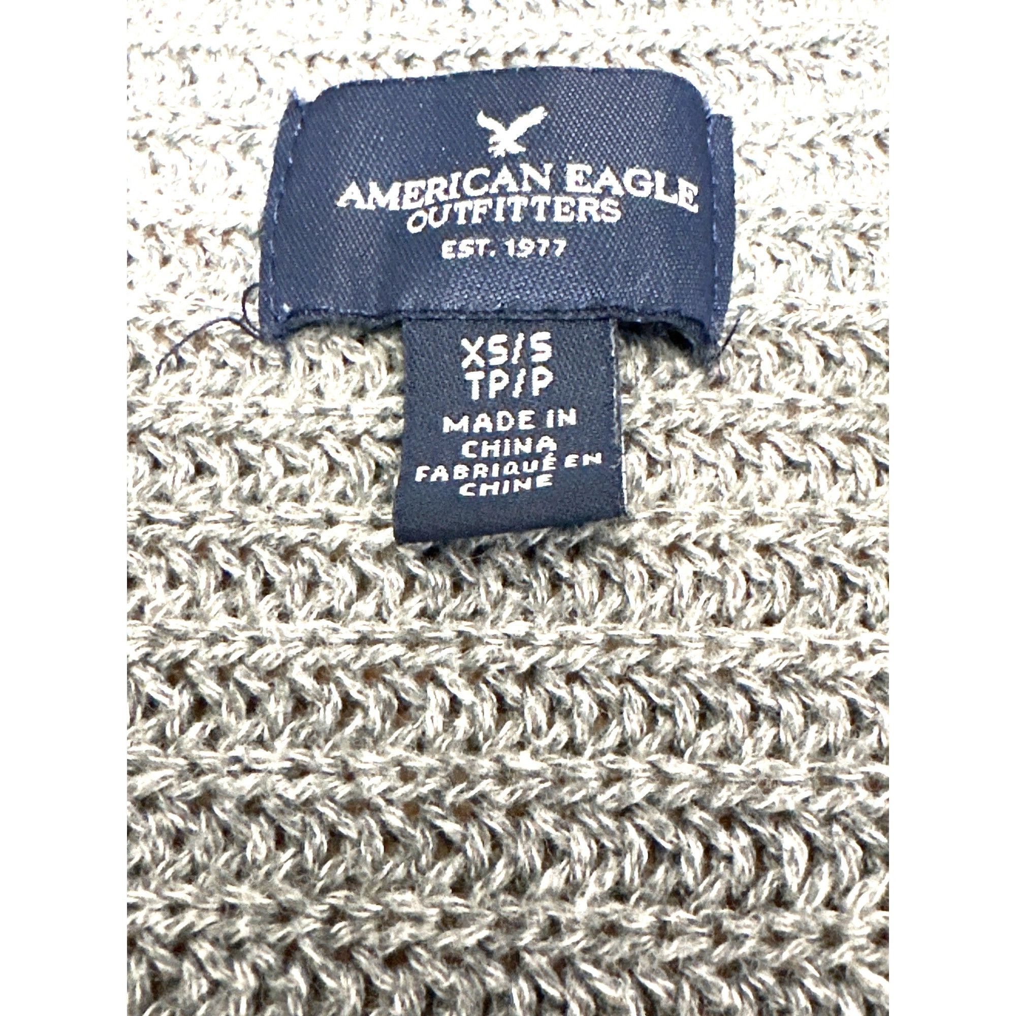 American Eagle Outfitters American Eagle Outfitters Ribbed Knit Batwing Gray Cardigan Size S / US 4 / IT 40 - 9 Thumbnail