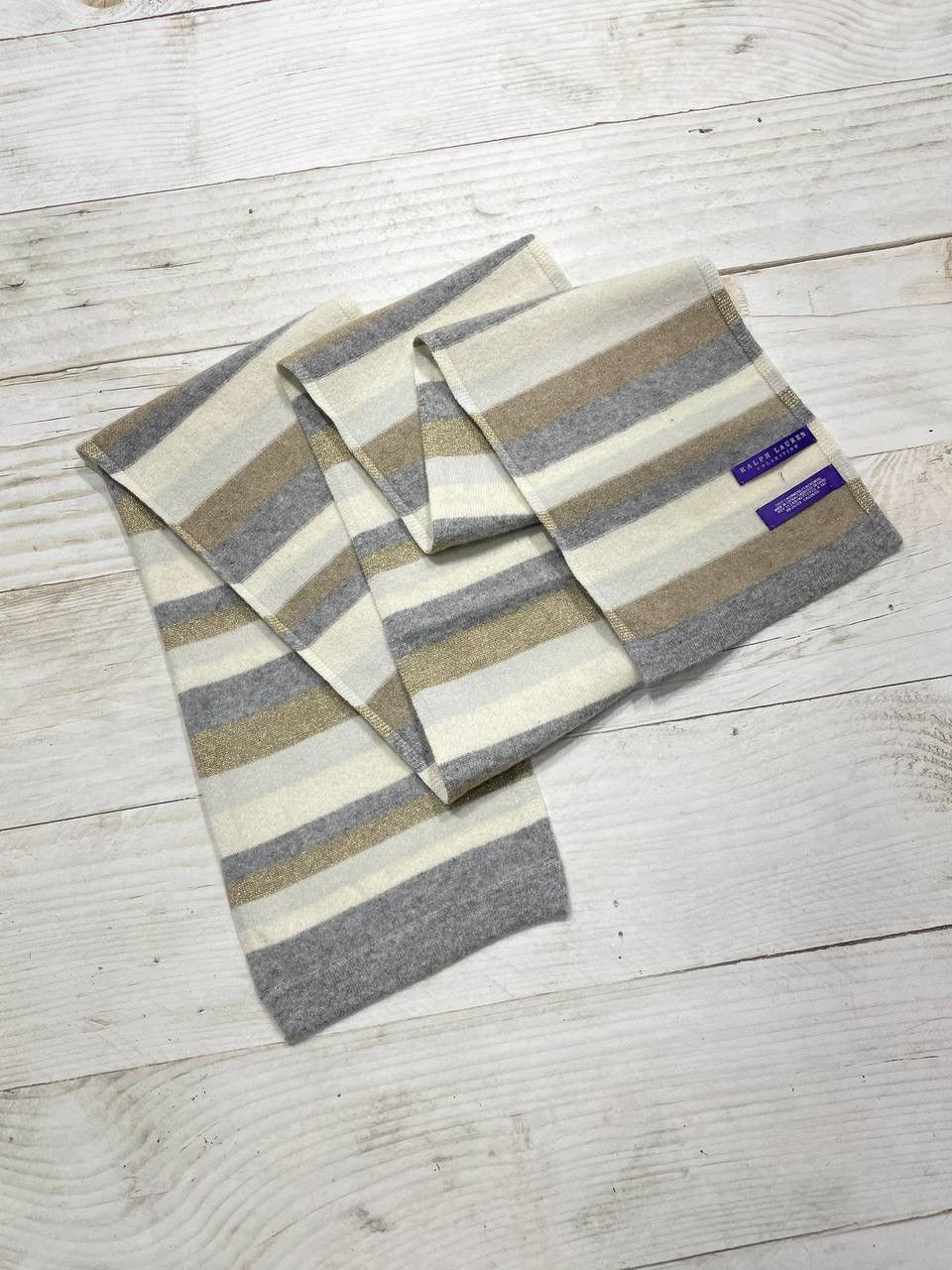 Ralph Lauren Ralph Lauren Collection Purple Lebel Cashmere Scarf Luxury Size ONE SIZE - 1 Thumbnail