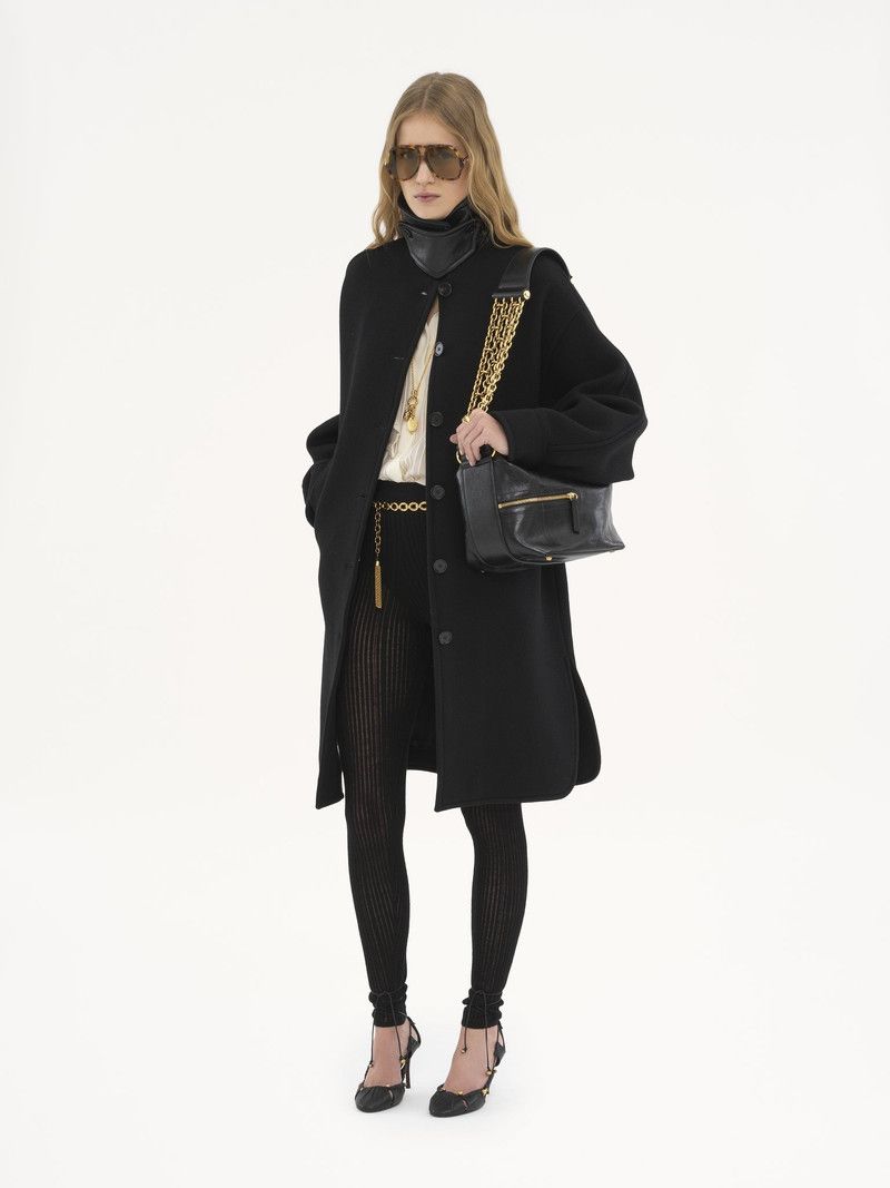 Chloe o1loc1c11125 Coat in Black Size S / US 4 / IT 40 - 2 Thumbnail