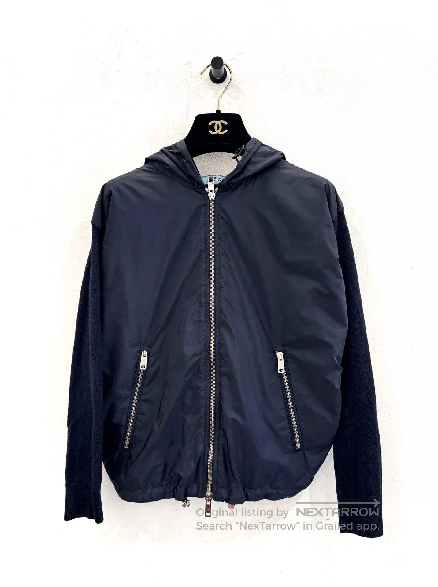 Prada Prada Women's Dark Blue Wool Jacket. Size S / US 4 / IT 40 - 1 Thumbnail