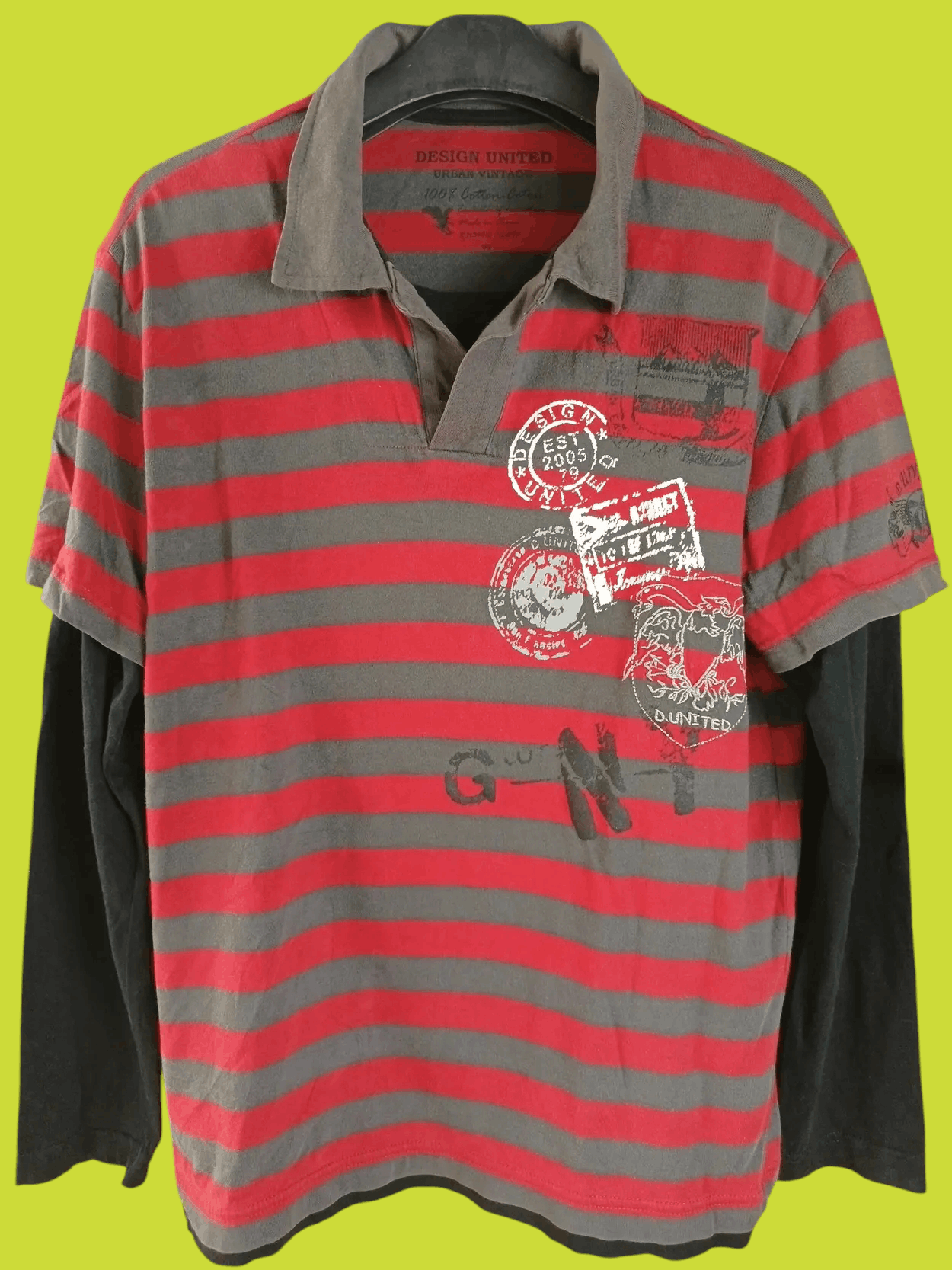 Japanese Brand Design United Double Layers Long Sleeve Stripe Size US M / EU 48-50 / 2 - 11 Thumbnail