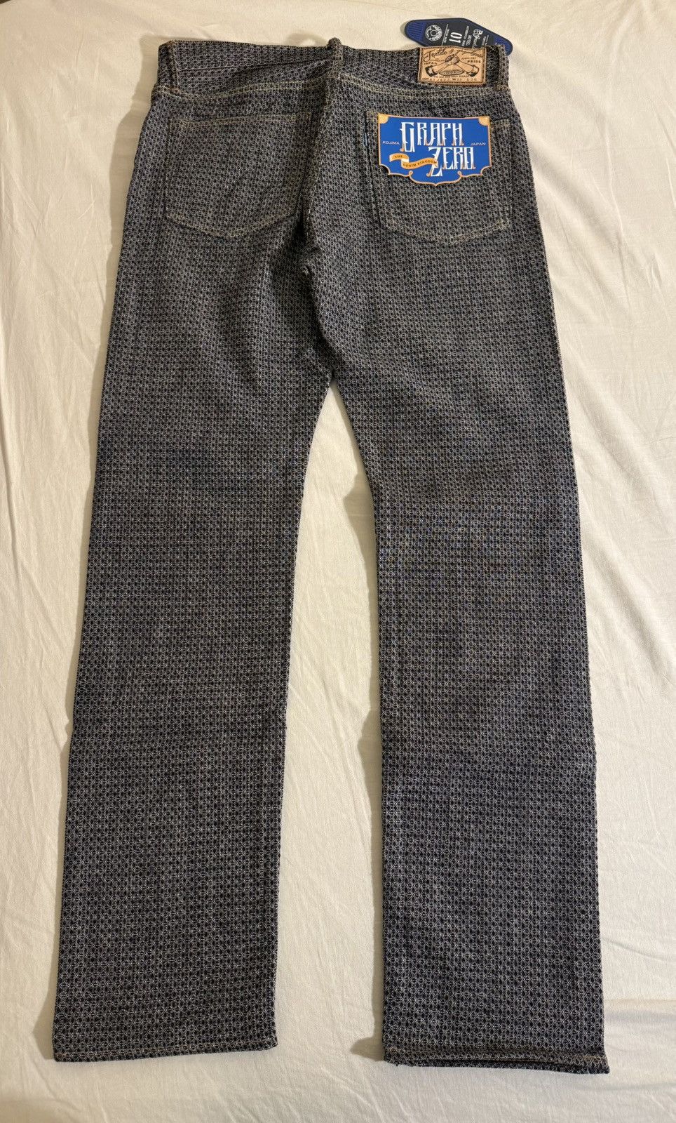 Other Graph Zero GZ-SVJPT-0204 13oz Selvedge Jacquard Jeans 33 Size US 33 - 2 Thumbnail