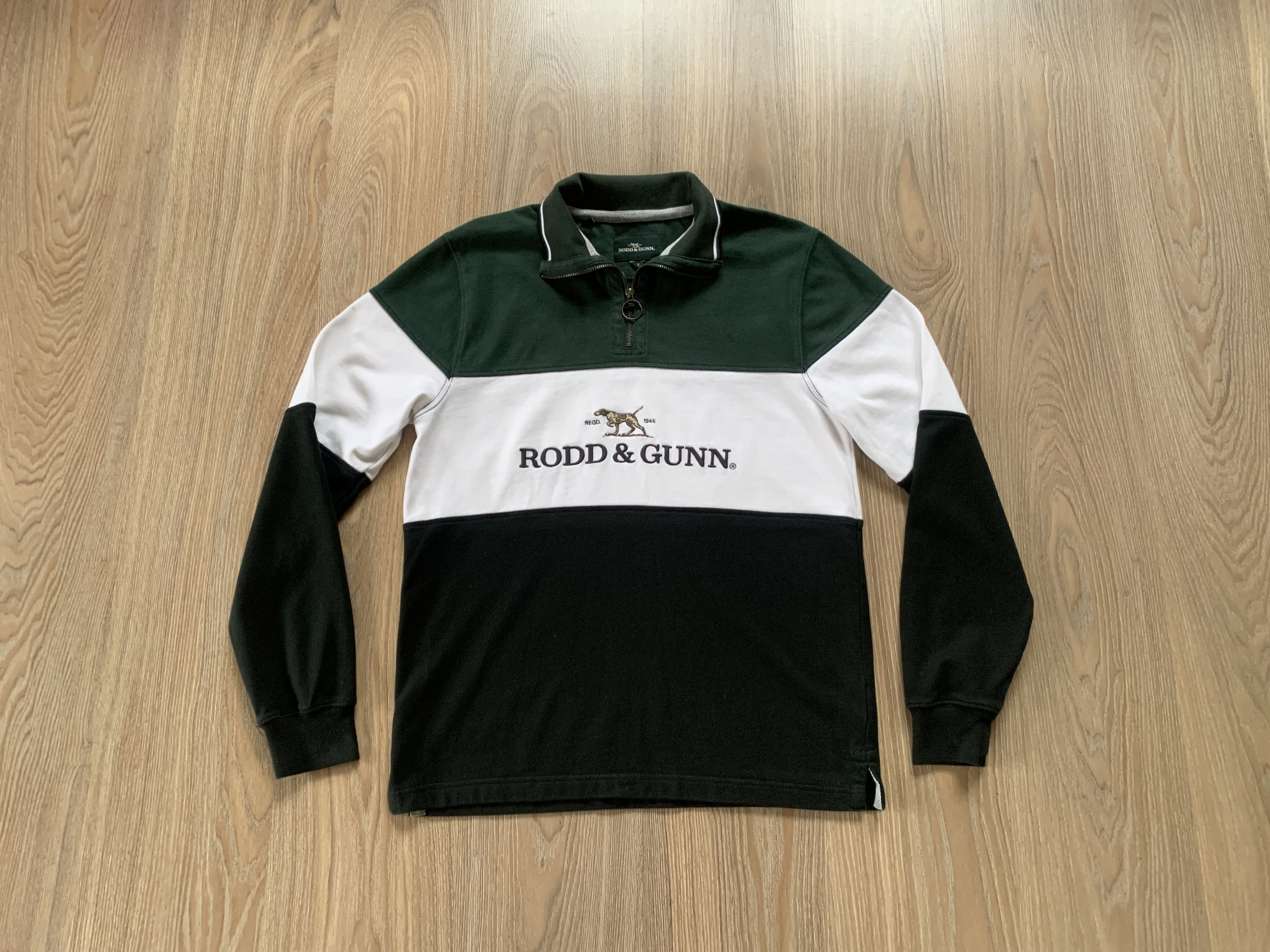 Rodd & Gunn Rodd & Gunn Mens Green Foresters Peak Half Zip Sweatshirt Size US S / EU 44-46 / 1 - 2 Thumbnail