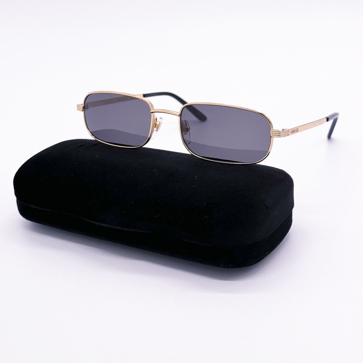 image of New Gucci Gg1457S 001 Square Unisex Sunglasses in Grey, Women's