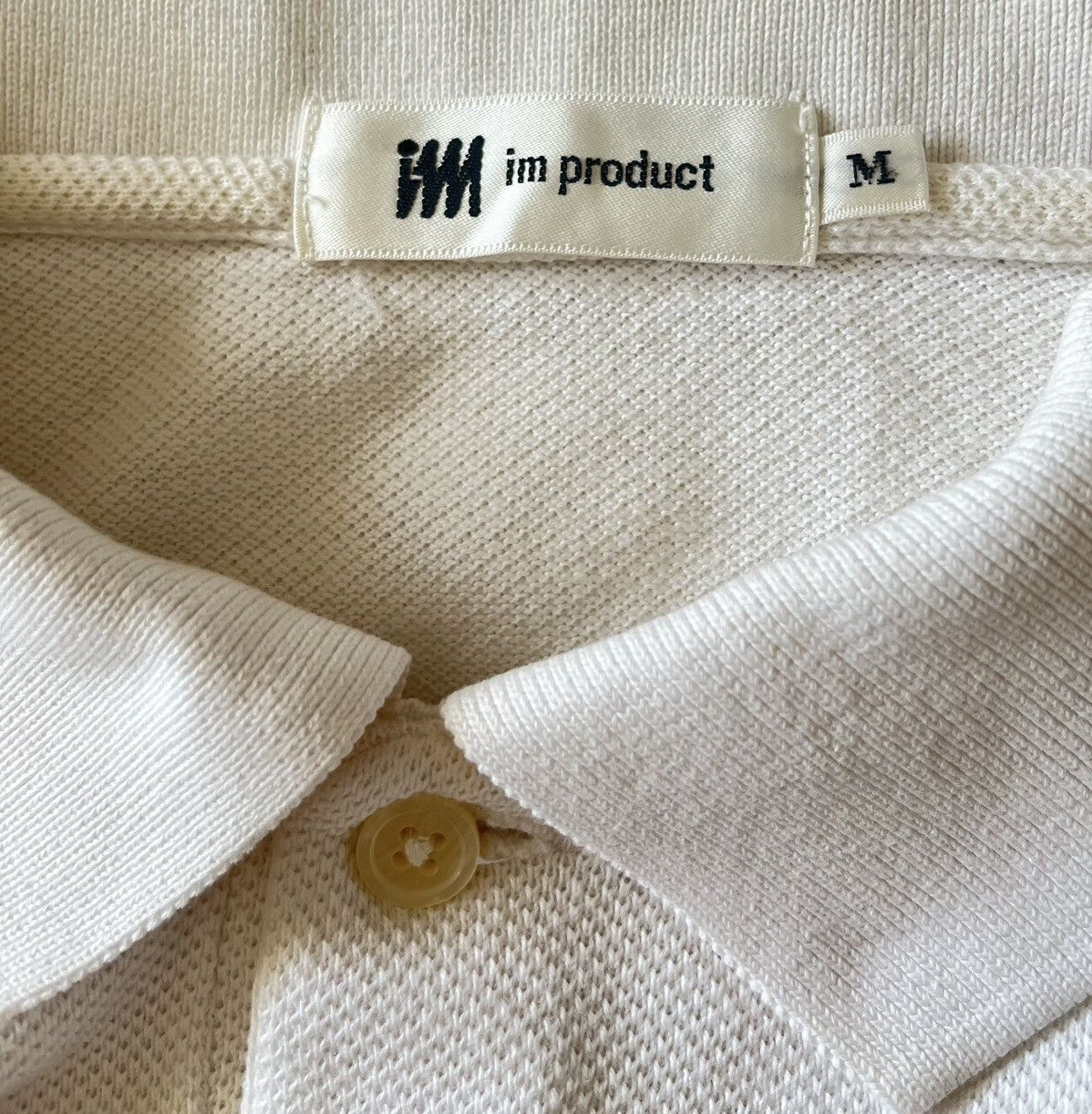 Issey Miyake Vintage issey miyake im product logo white polo shirt Size US M / EU 48-50 / 2 - 3 Thumbnail