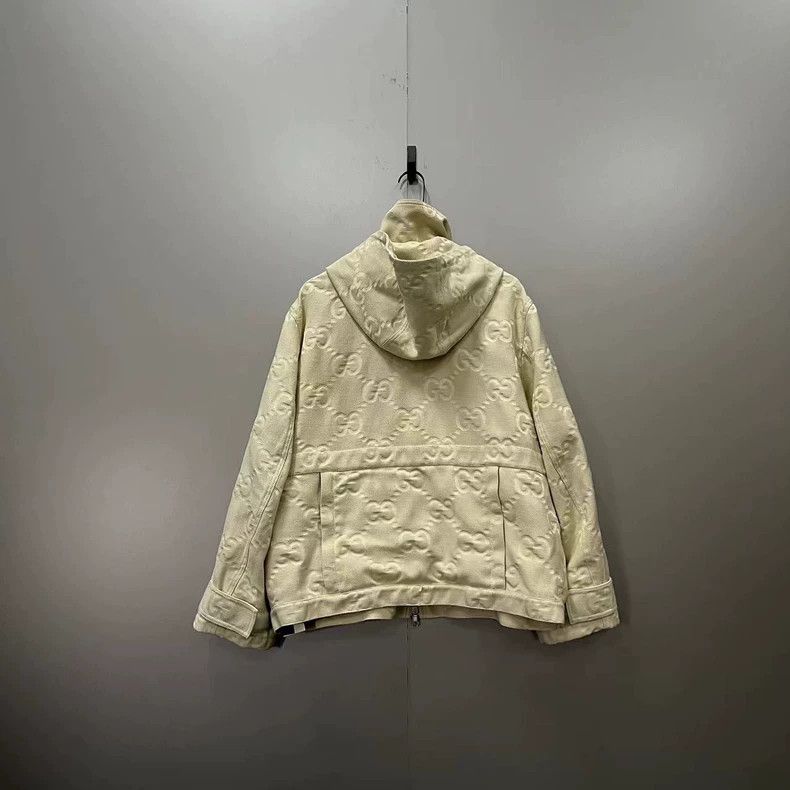 Gucci Gucci Beige embossed double G jacket 2502-Nextarrow Size US XXS / EU 40 - 2 Thumbnail