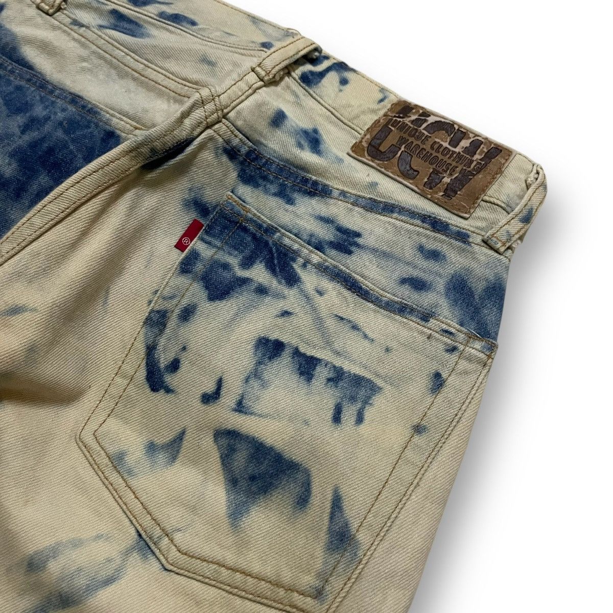 If Six Was Nine ORIGINAL SELVEDGE WAREHOUSE ACID WASH RARE RAW DENIM (28×43) Size US 28 / EU 44 - 12 Thumbnail