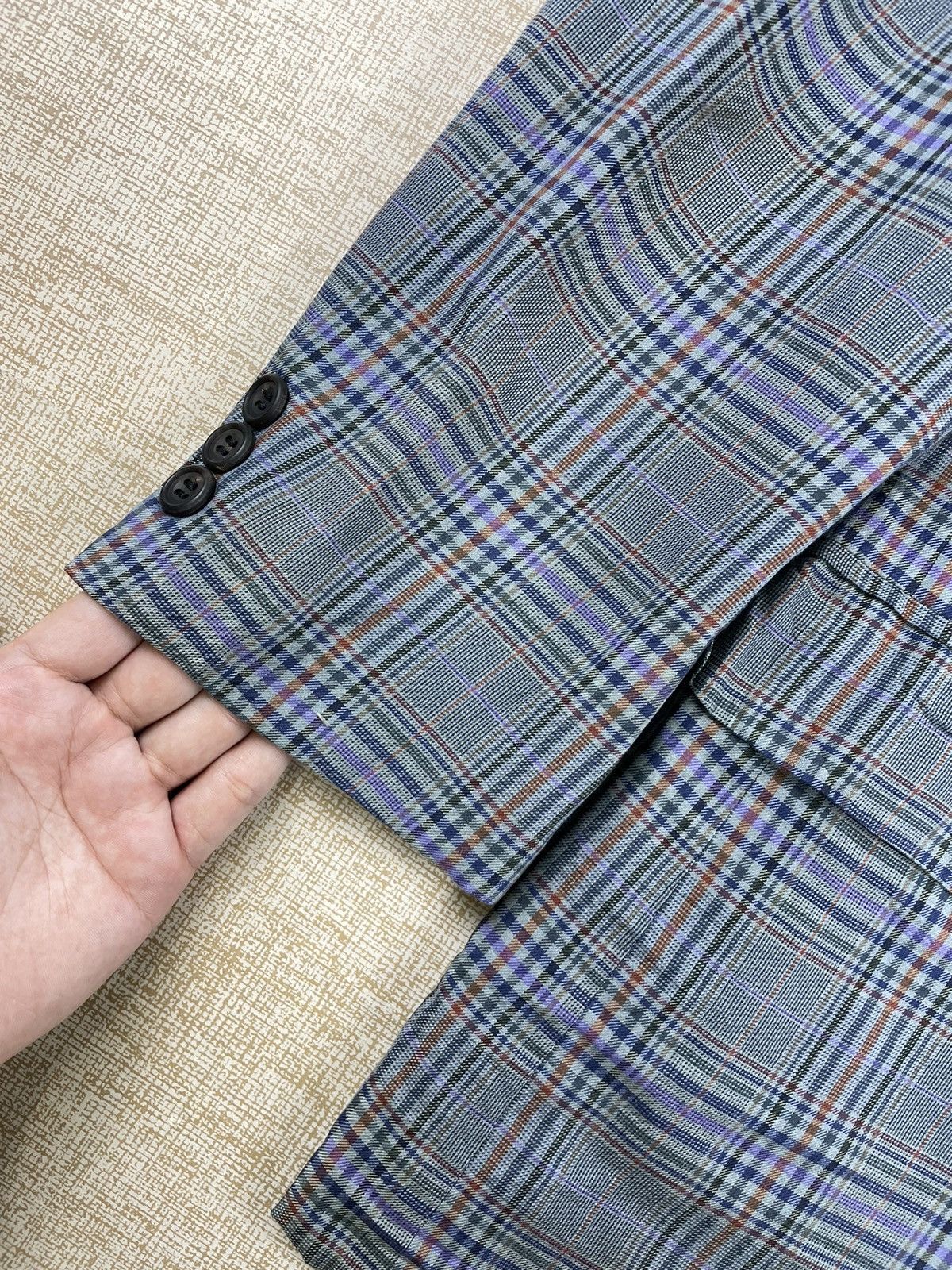 Christian Dior Monsieur × Vintage Vintage Christian Dior Monsieur Blue Plaid Blazer Jacket Size US M / EU 48-50 / 2 - 6 Thumbnail