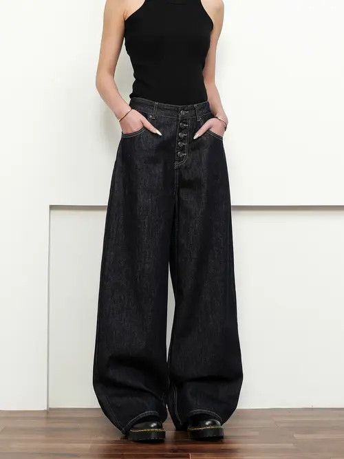 VIBE Baggy Wide Leg Jeans Size US 32 / EU 48 - 5 Thumbnail