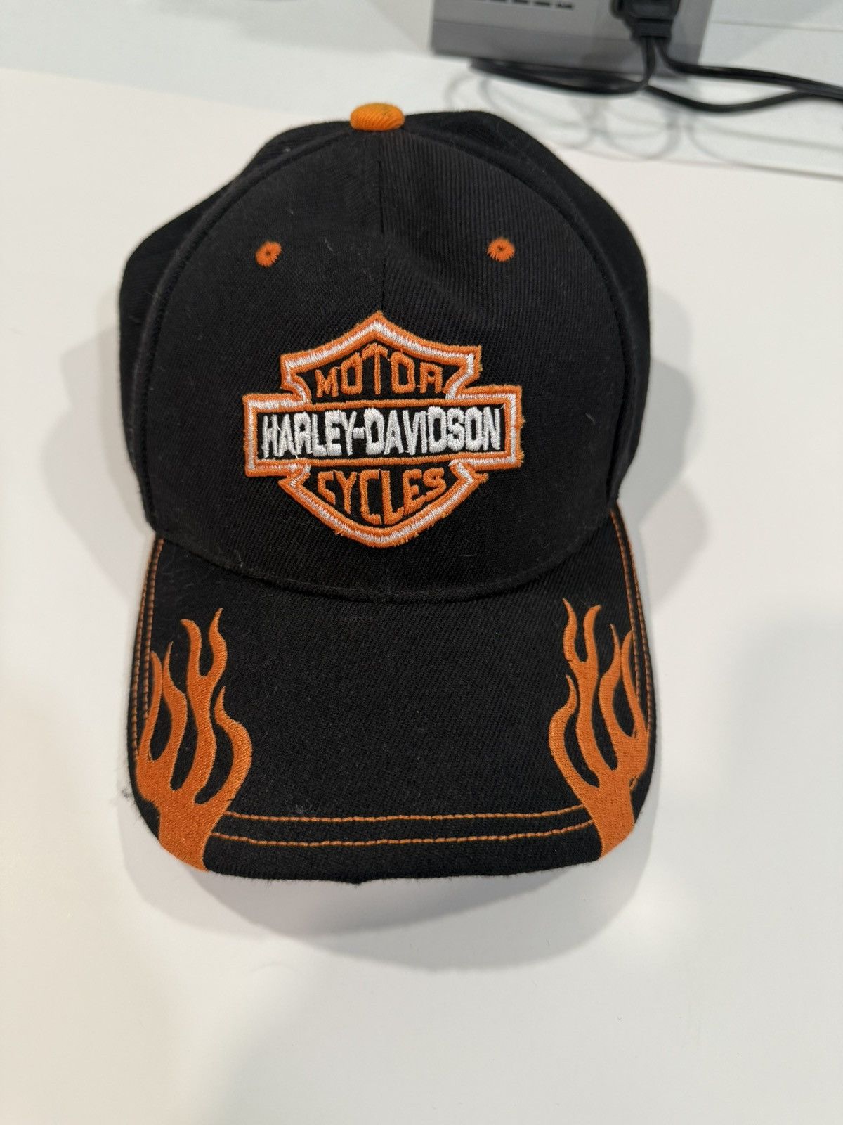 Harley Davidson × Vintage Harley Flame hat Size ONE SIZE - 1 Thumbnail
