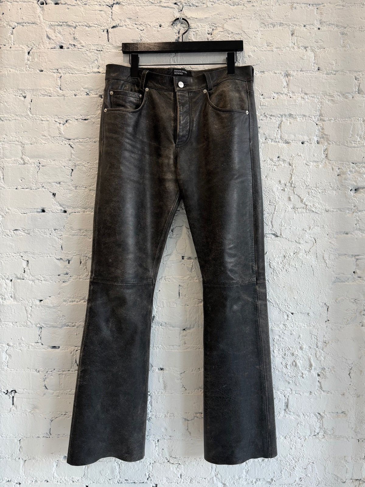 Enfants Riches Deprimes ERD REPAIRED LEATHER FLARES Size US 32 / EU 48 - 1 Thumbnail