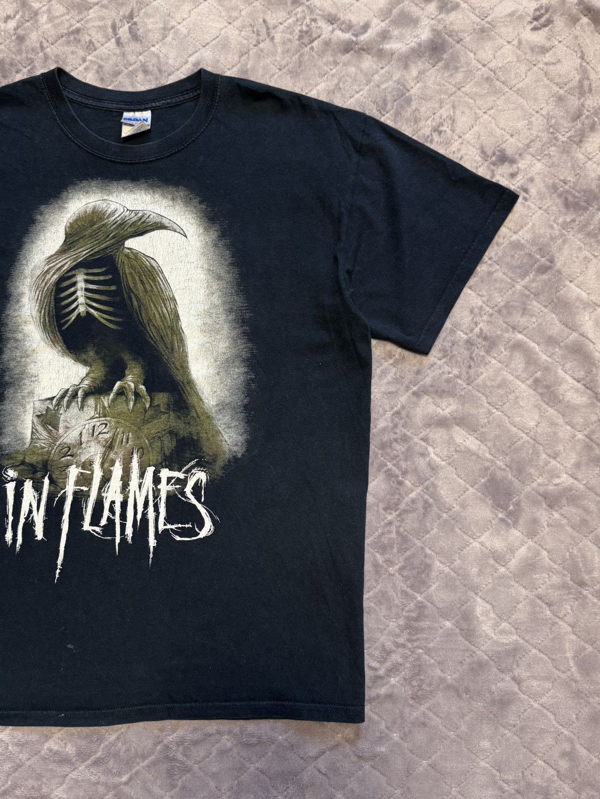 Band Tees × Vintage Vintage 2011 In Flames Band Rock Tee Shirt Size US L / EU 52-54 / 3 - 4 Thumbnail