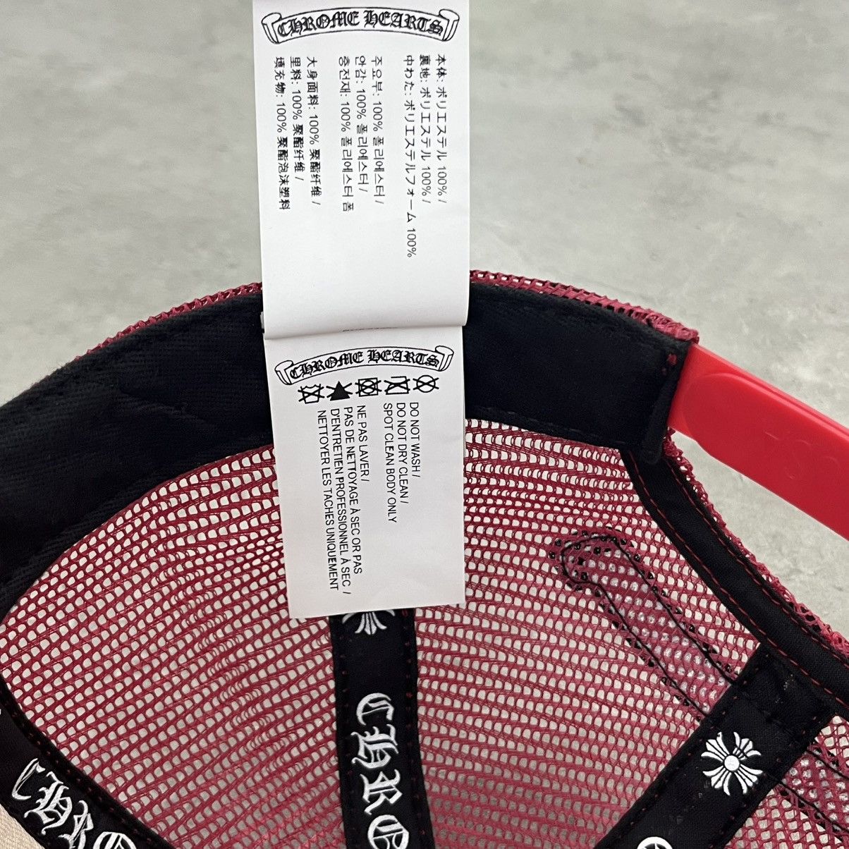 Chrome Hearts Chrome Hearts KING TACO Trucker Hat Red/White Size ONE SIZE - 8 Thumbnail