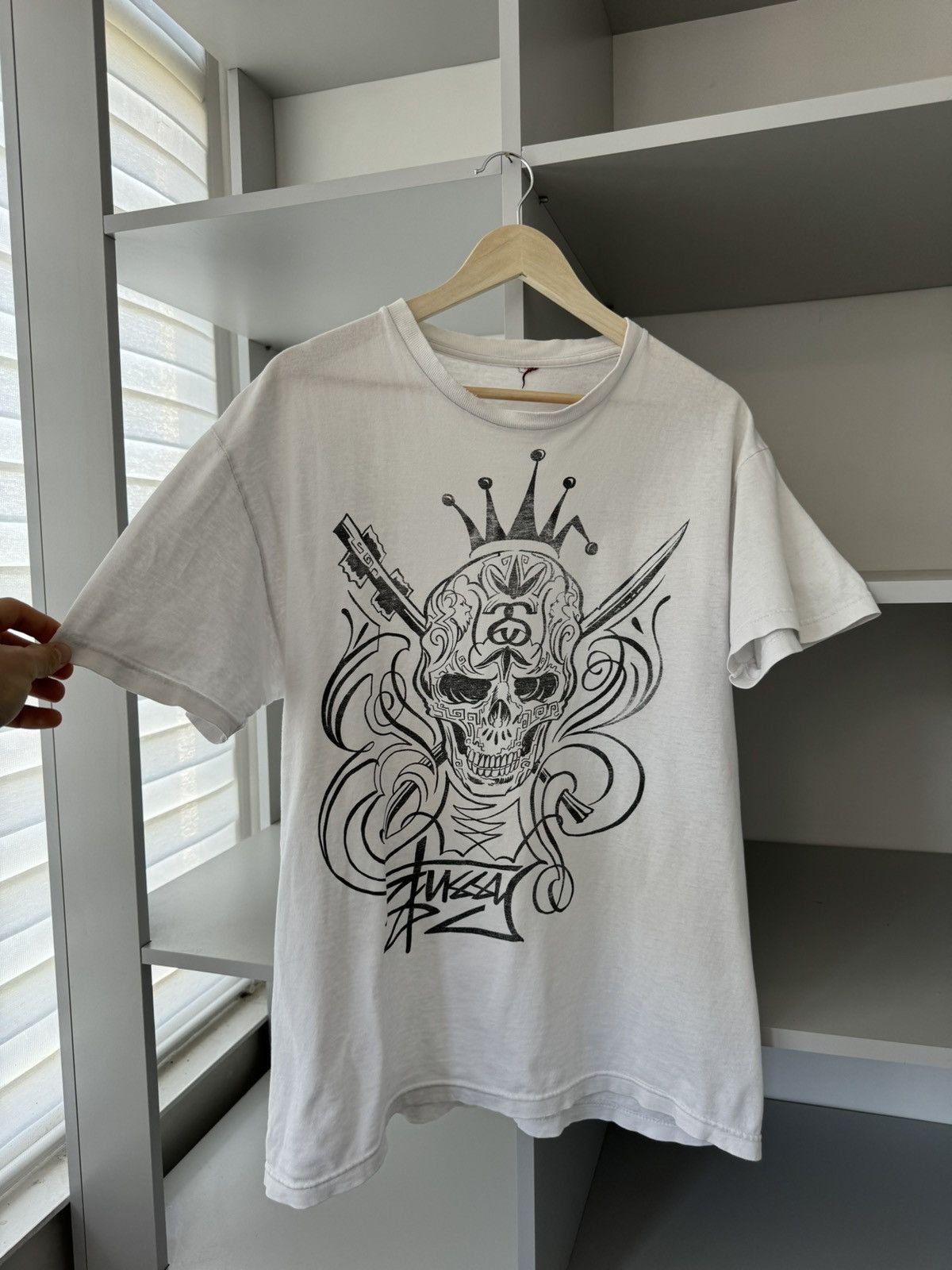 Stussy × Vintage Stussy Vintage 90s Retro Skull Logo Tee Size US M / EU 48-50 / 2 - 12 Thumbnail