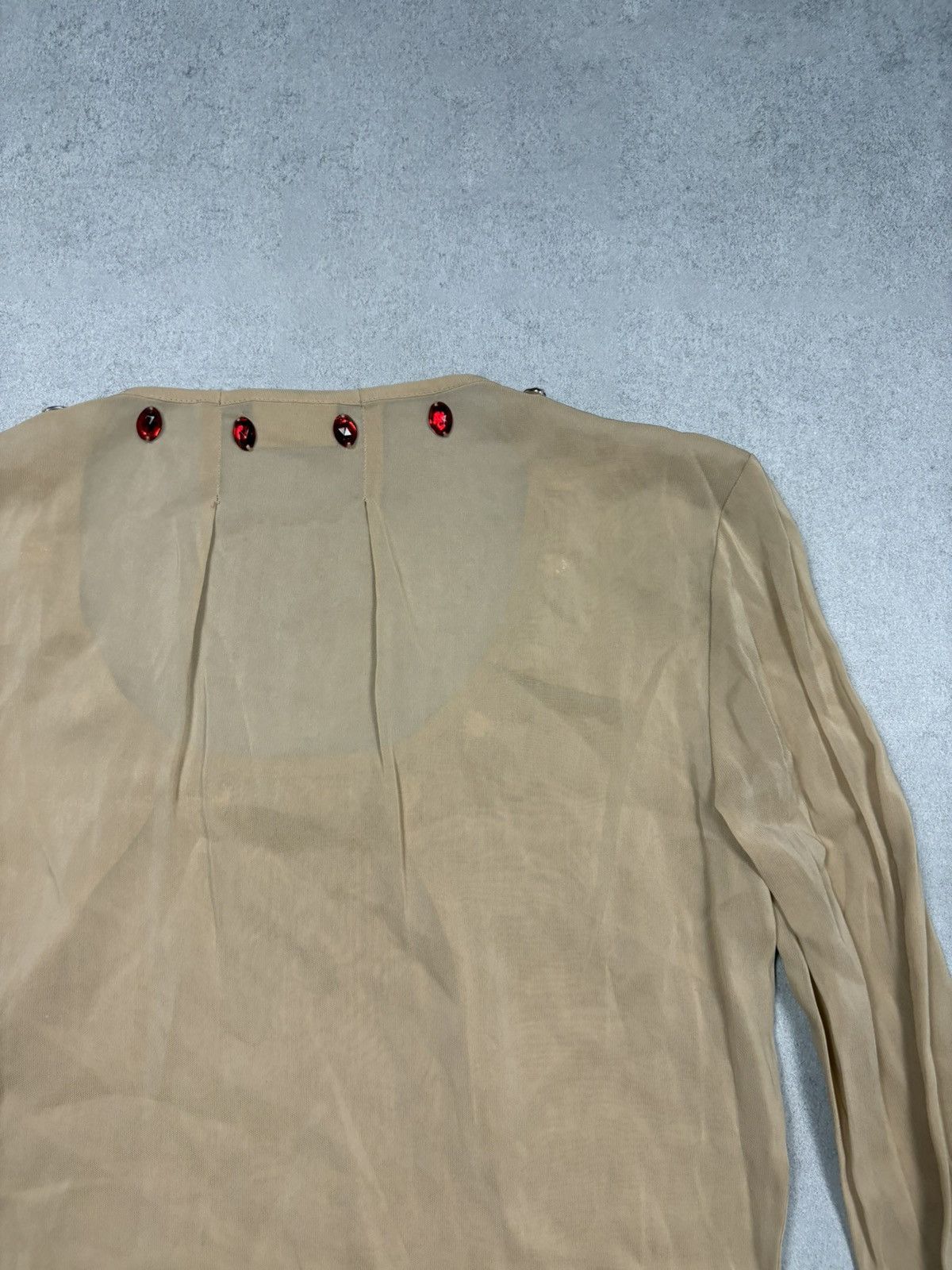 Dolce & Gabbana Dolce & Gabbana D&G 2000s Crystal Stud Y2K Long Sleeve Top Size S / US 4 / IT 40 - 17 Thumbnail