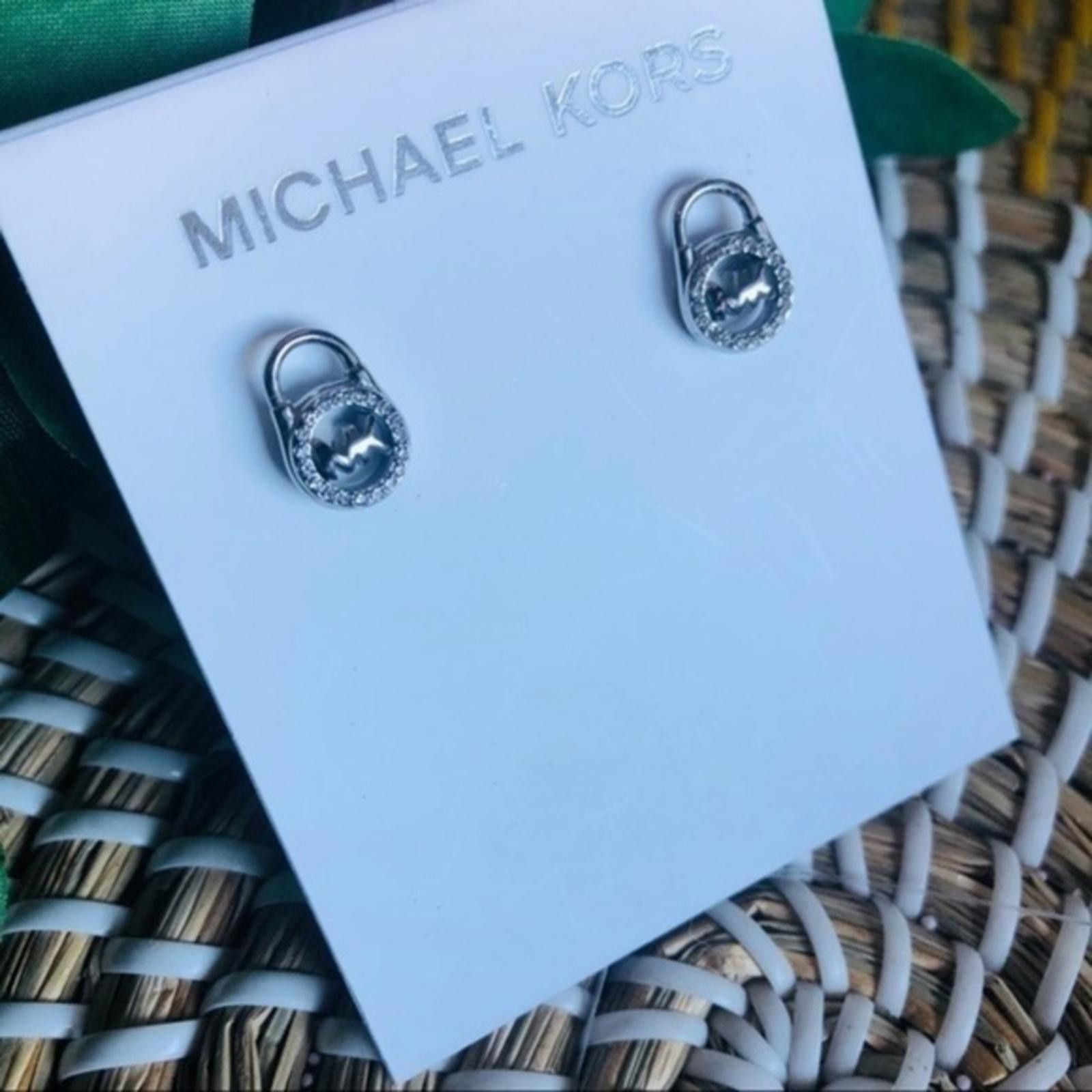 Michael Kors Michael Kors Lock Design Stud Earrings Size ONE SIZE - 1 Thumbnail