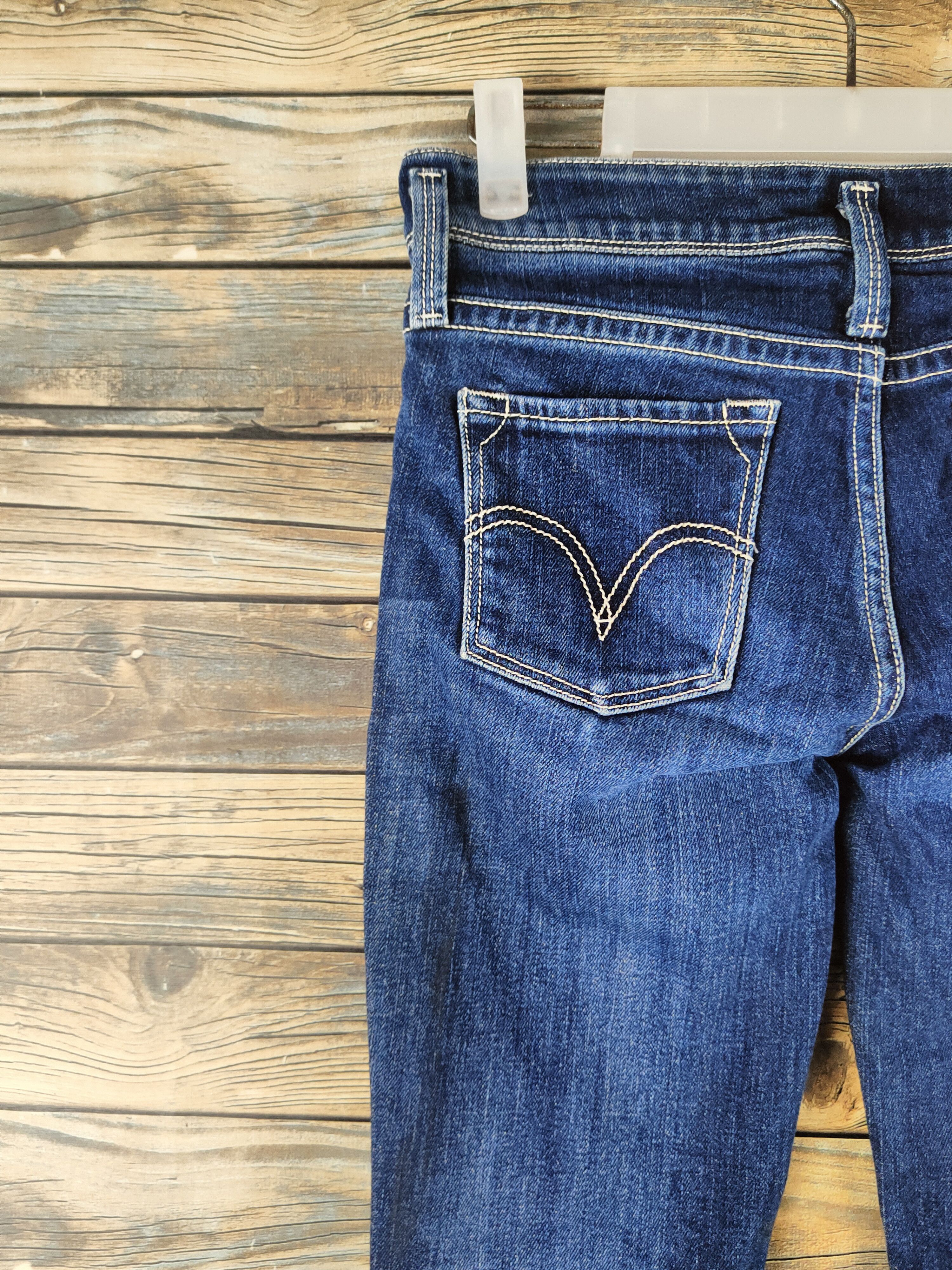 Levi's DL Levi's Blue Distressed Ripped Jeans #46-827 Size 27" / US 4 / IT 40 - 8 Thumbnail